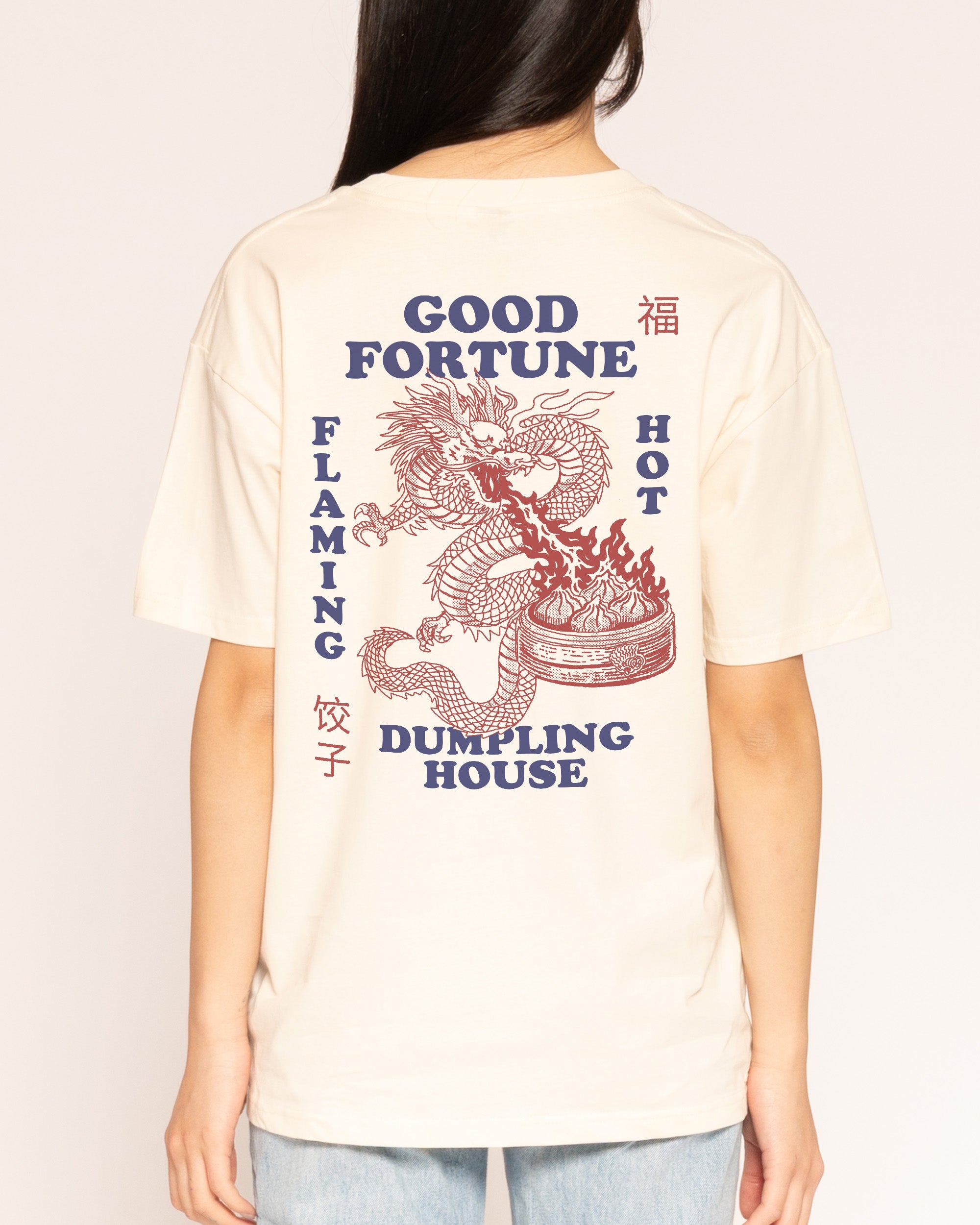 Good Fortune Dumplings Natural T-Shirt