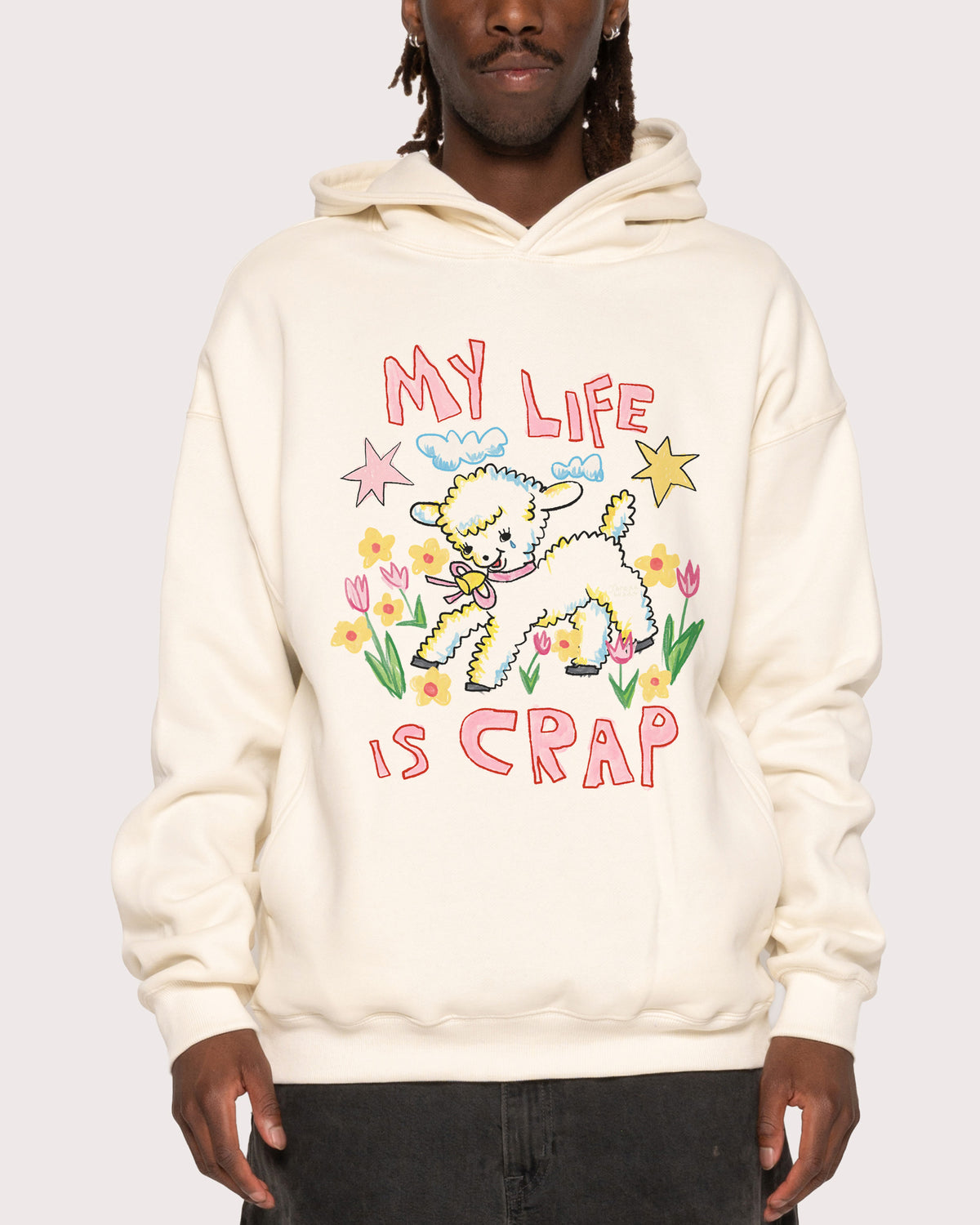 My Life is Crap Natural Hoodie