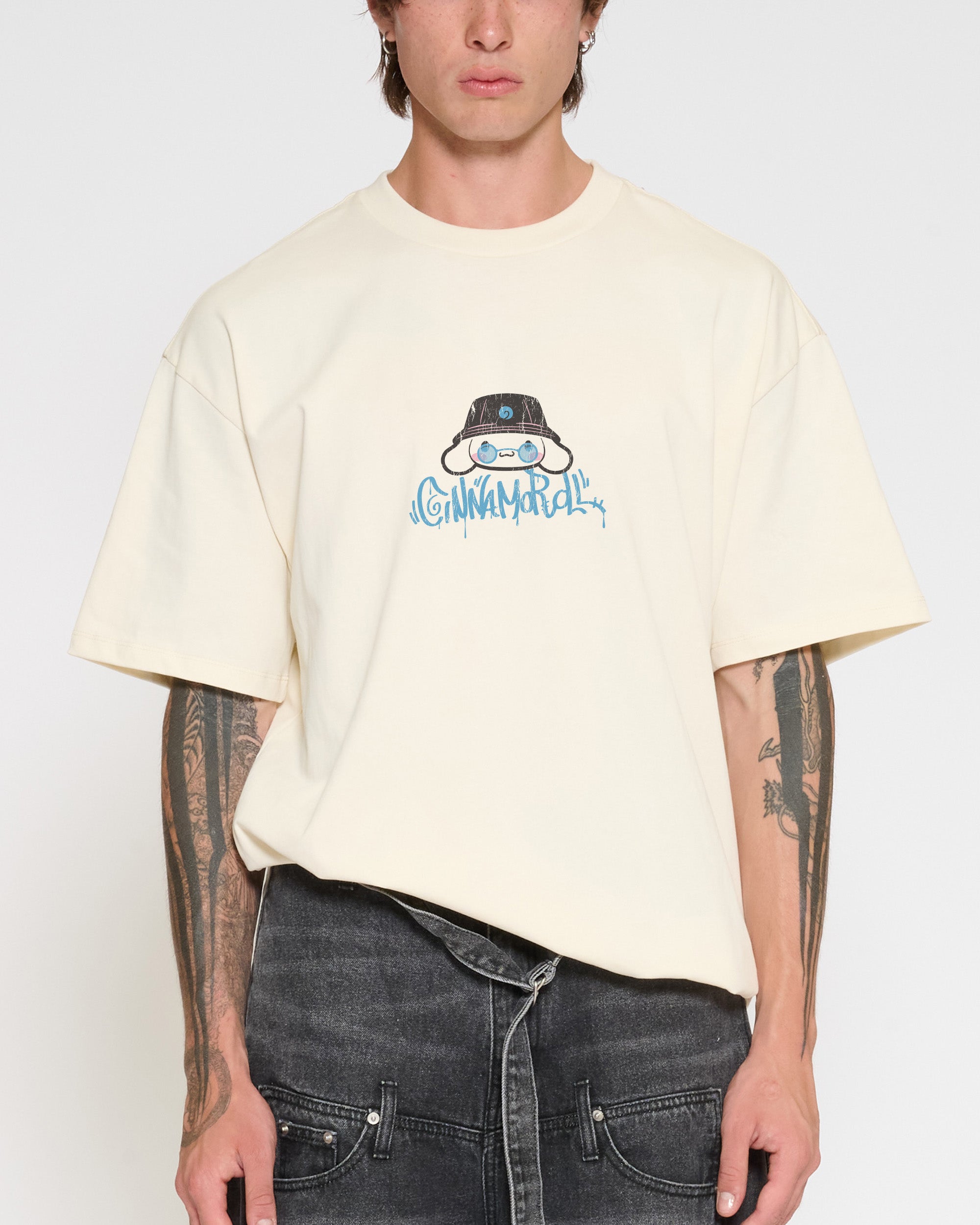 Cinnamoroll Street Oversized Tee Official Hello Kitty and Friends collab Threadheads