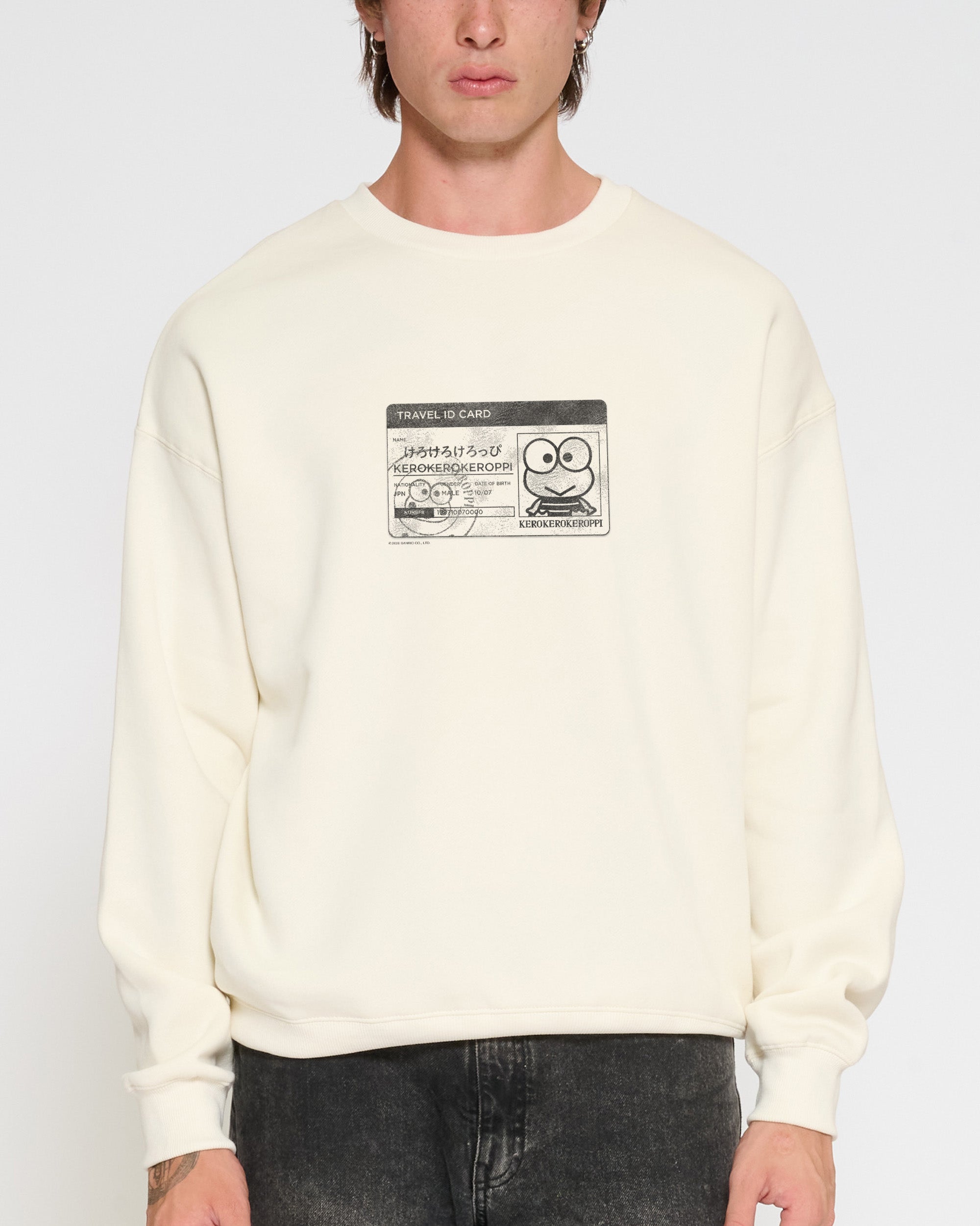 Keroppi ID Sweatshirt Official Hello Kitty and Friends collab Threadheads