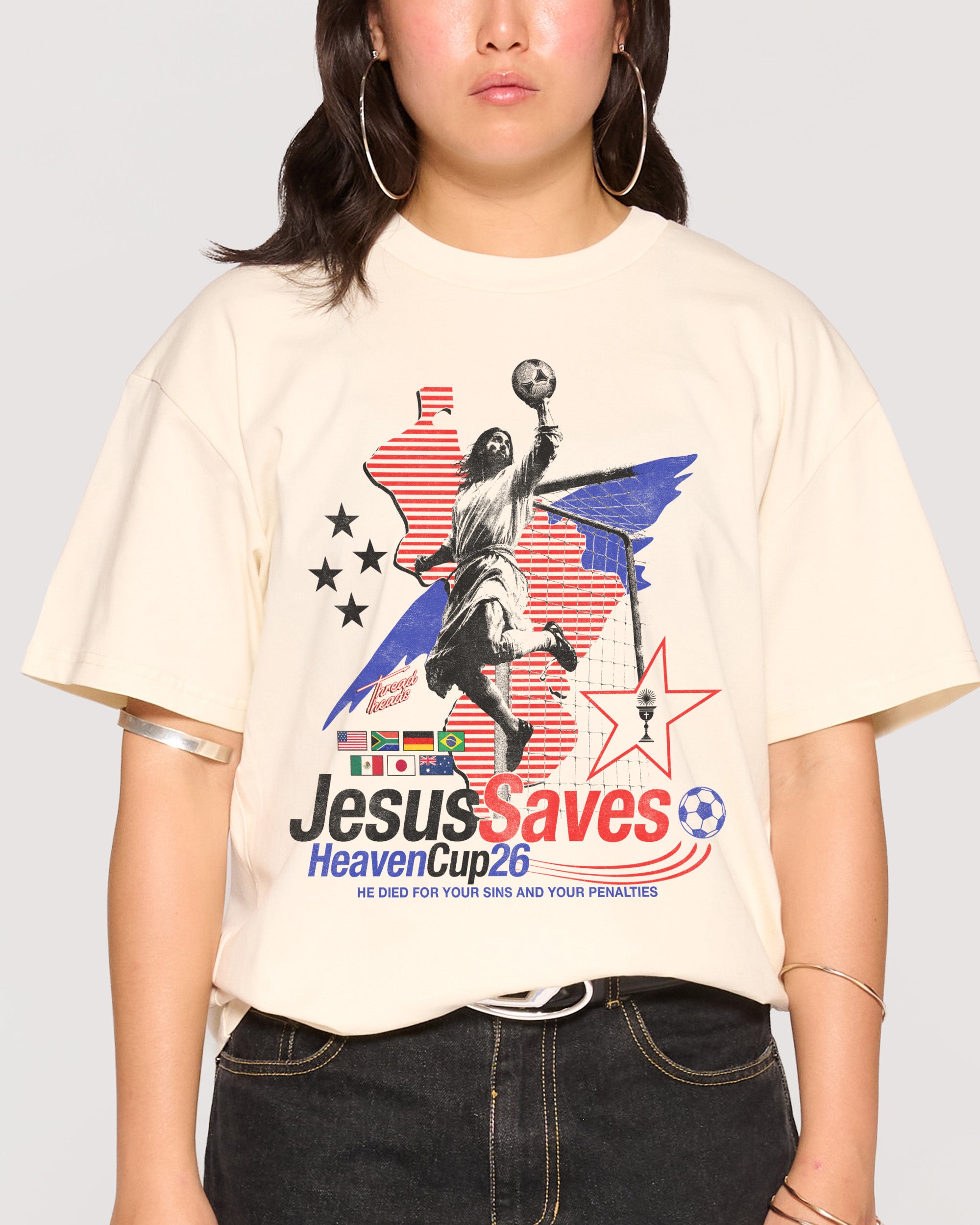 Jesus Saves '26 Natural T-Shirt