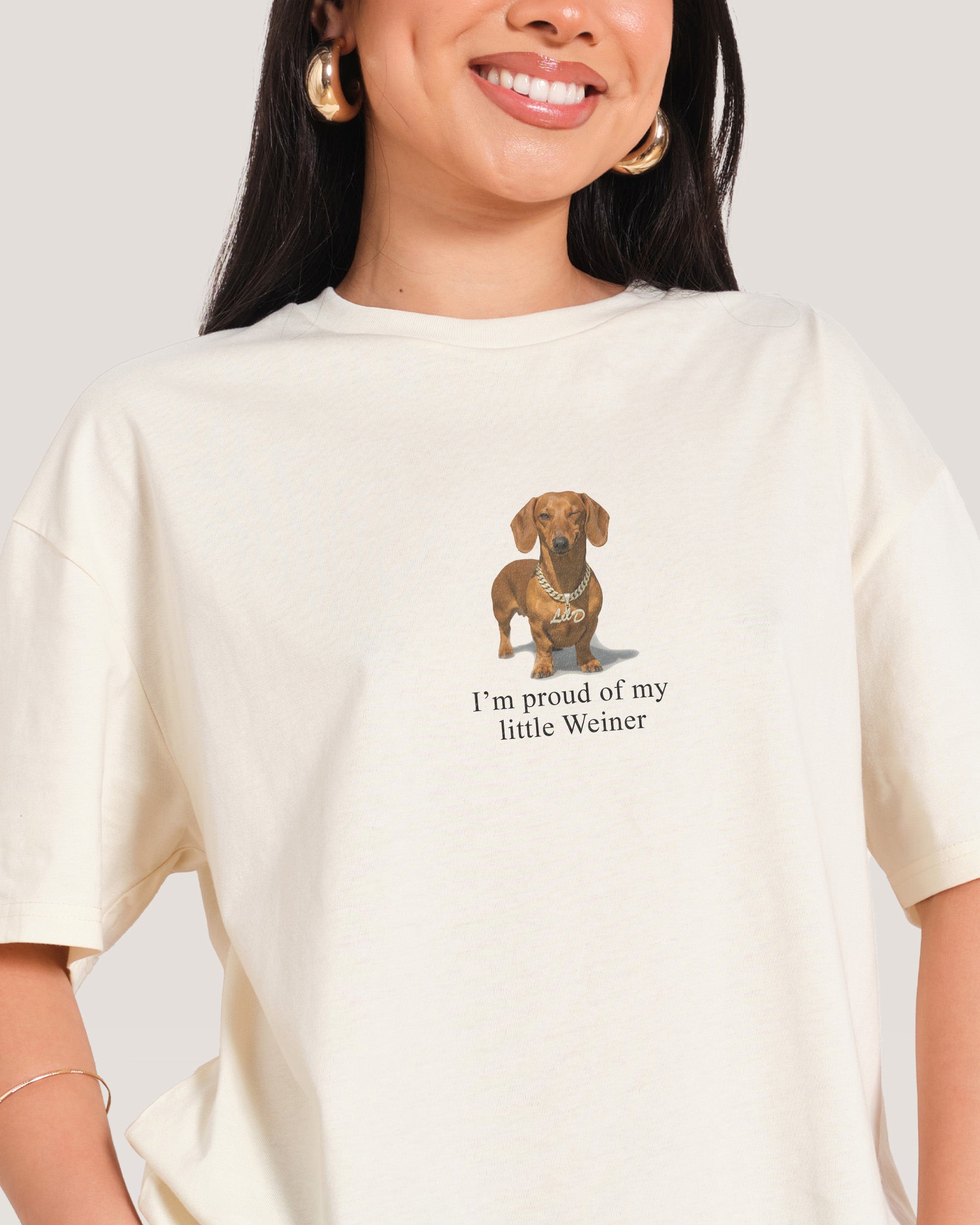 Little Weiner Natural T-Shirt