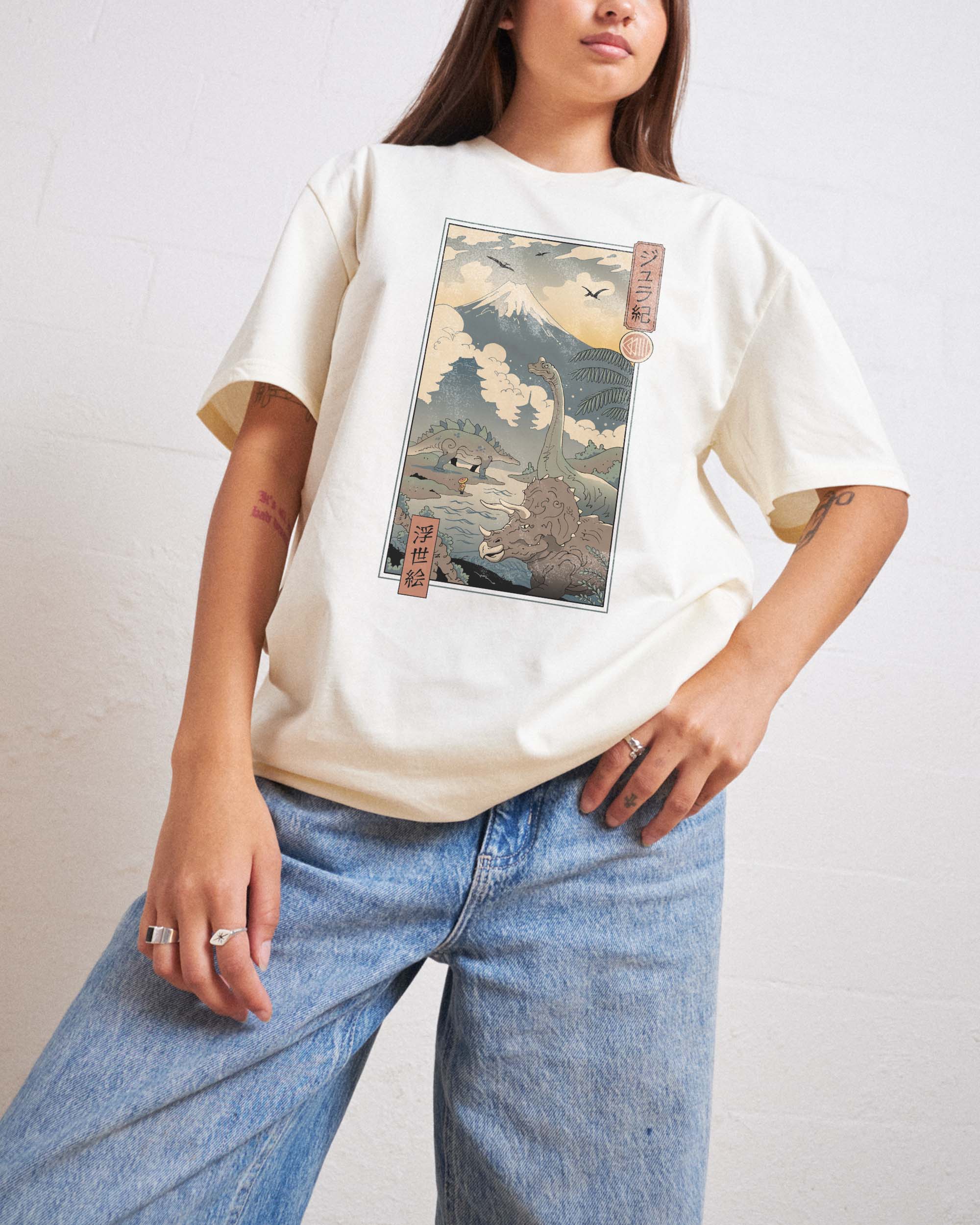 Jurassic Ukiyo-e 1 T-Shirt Australia Online