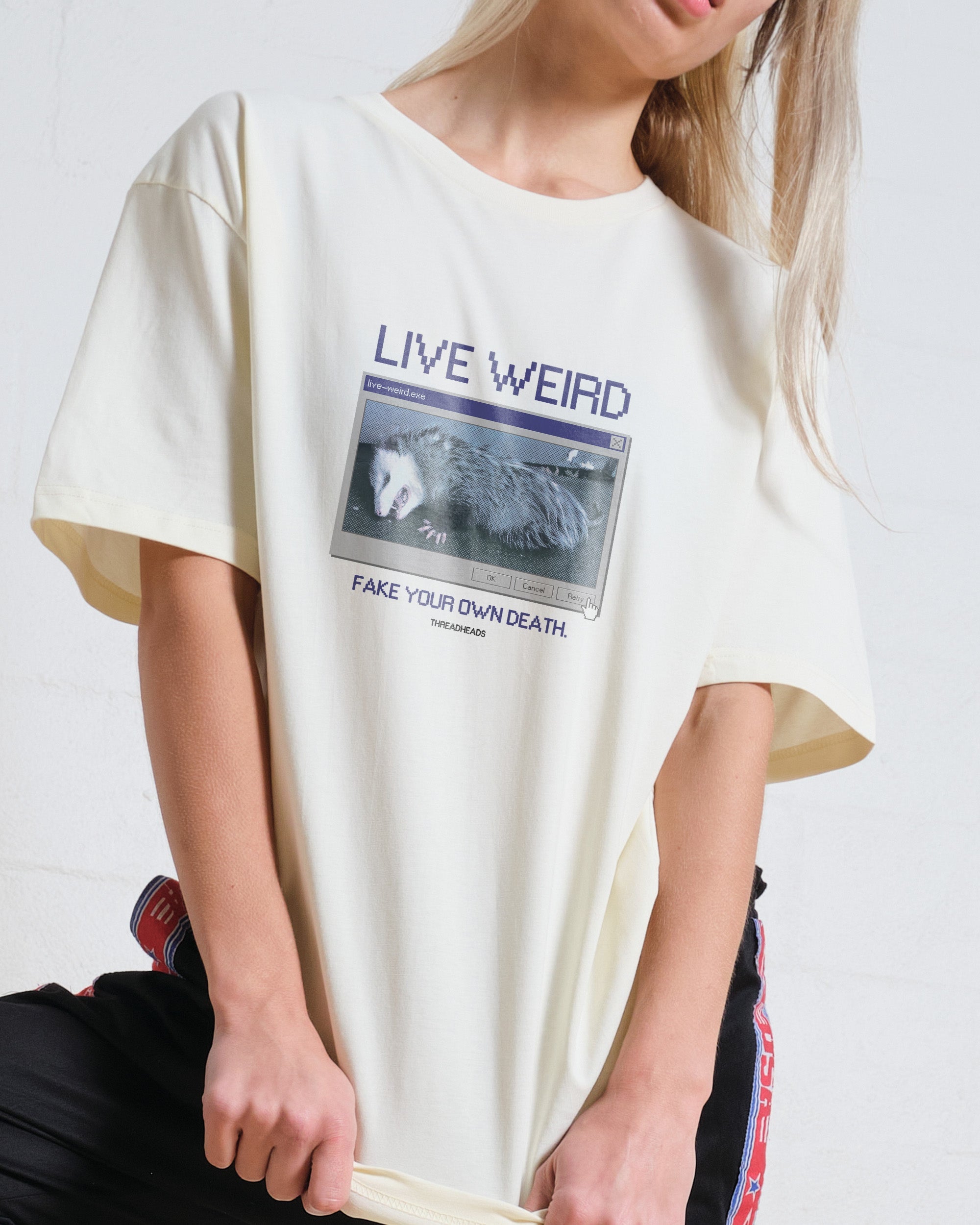 Live Weird, Fake Your Own Death T-Shirt Australia Online