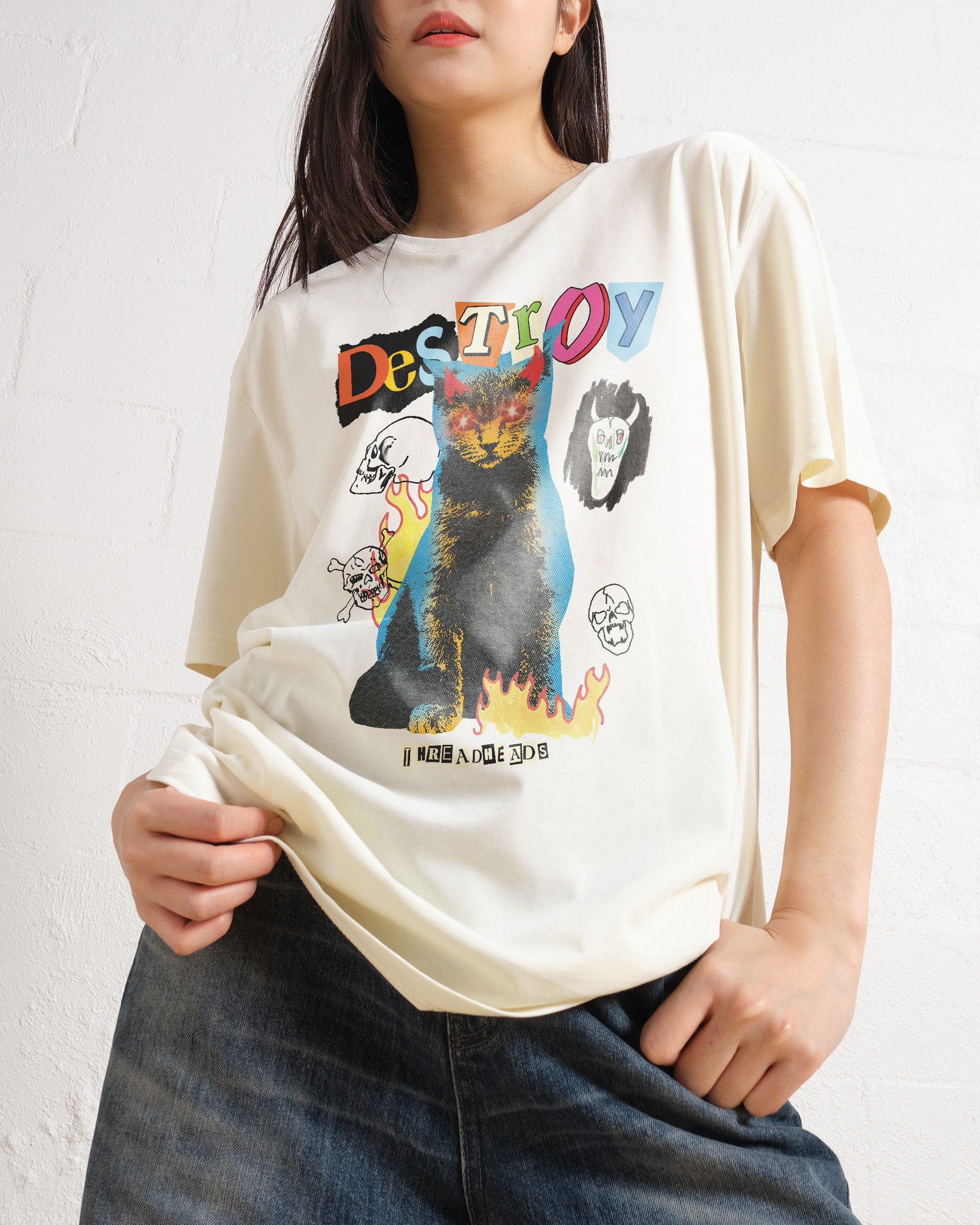 Destroy Cat T-Shirt Australia Online