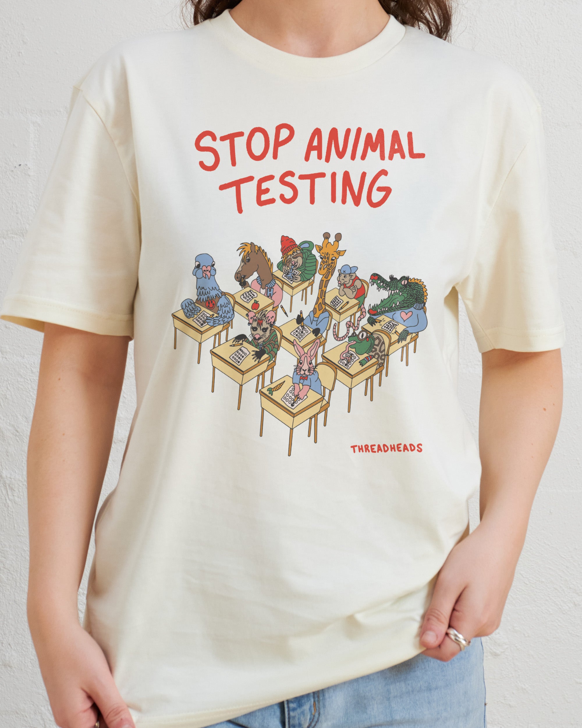 Stop Animal Testing T-Shirt Australia Online