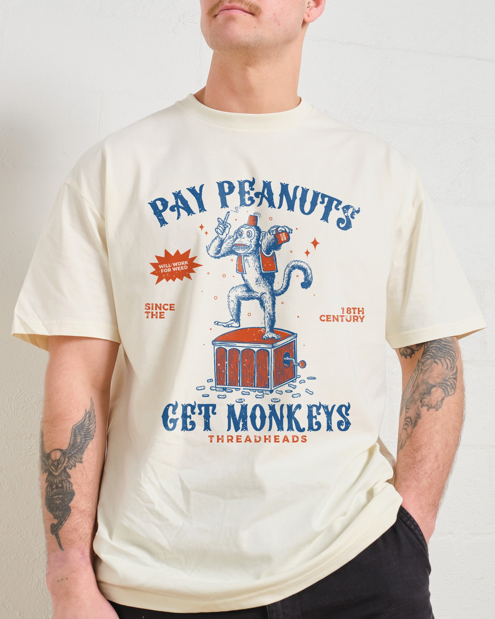Pay Peanuts Get Monkeys T-Shirt Australia Online