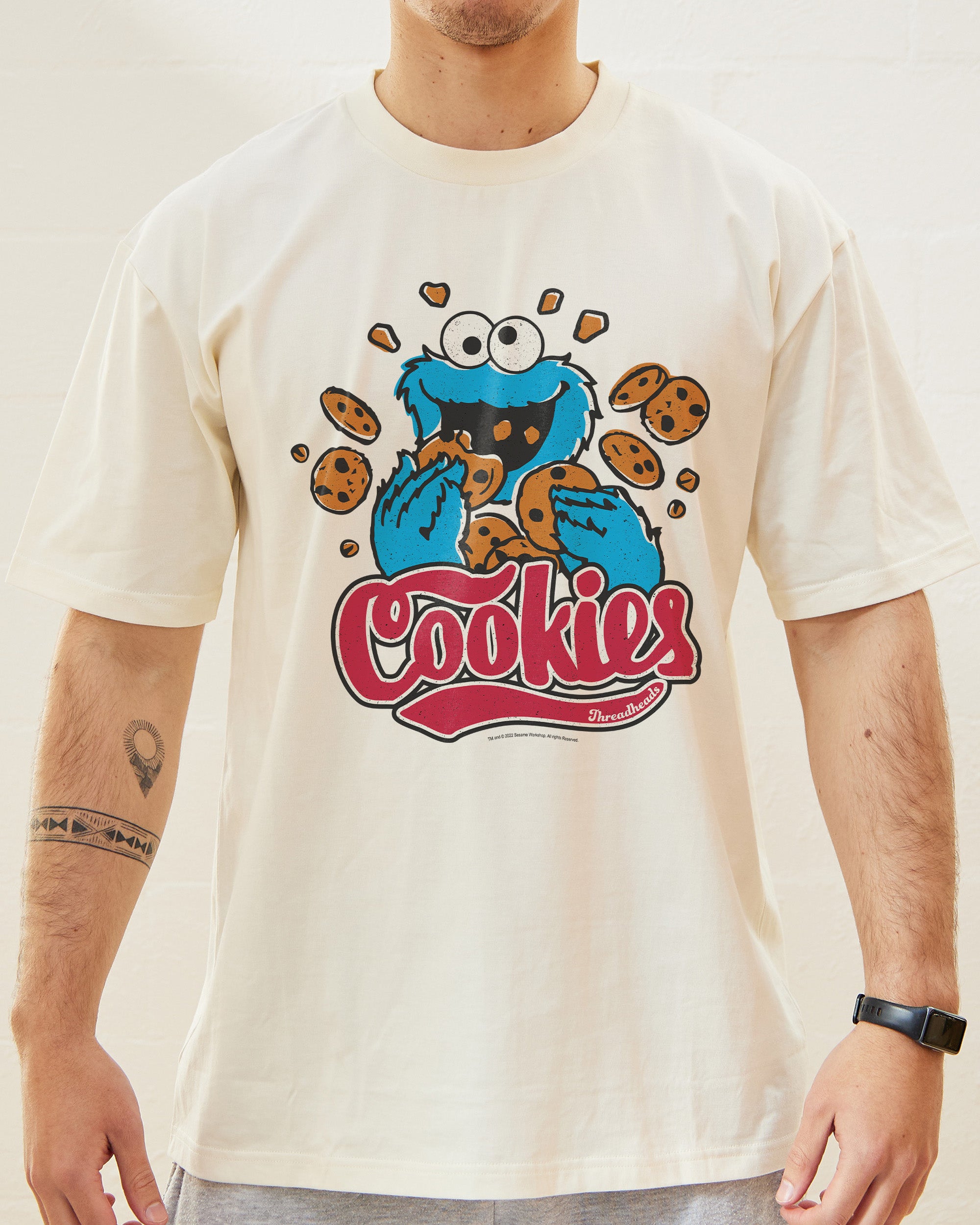 Cookie Monster Cookies T Shirt Official Sesame Street Merch Australia