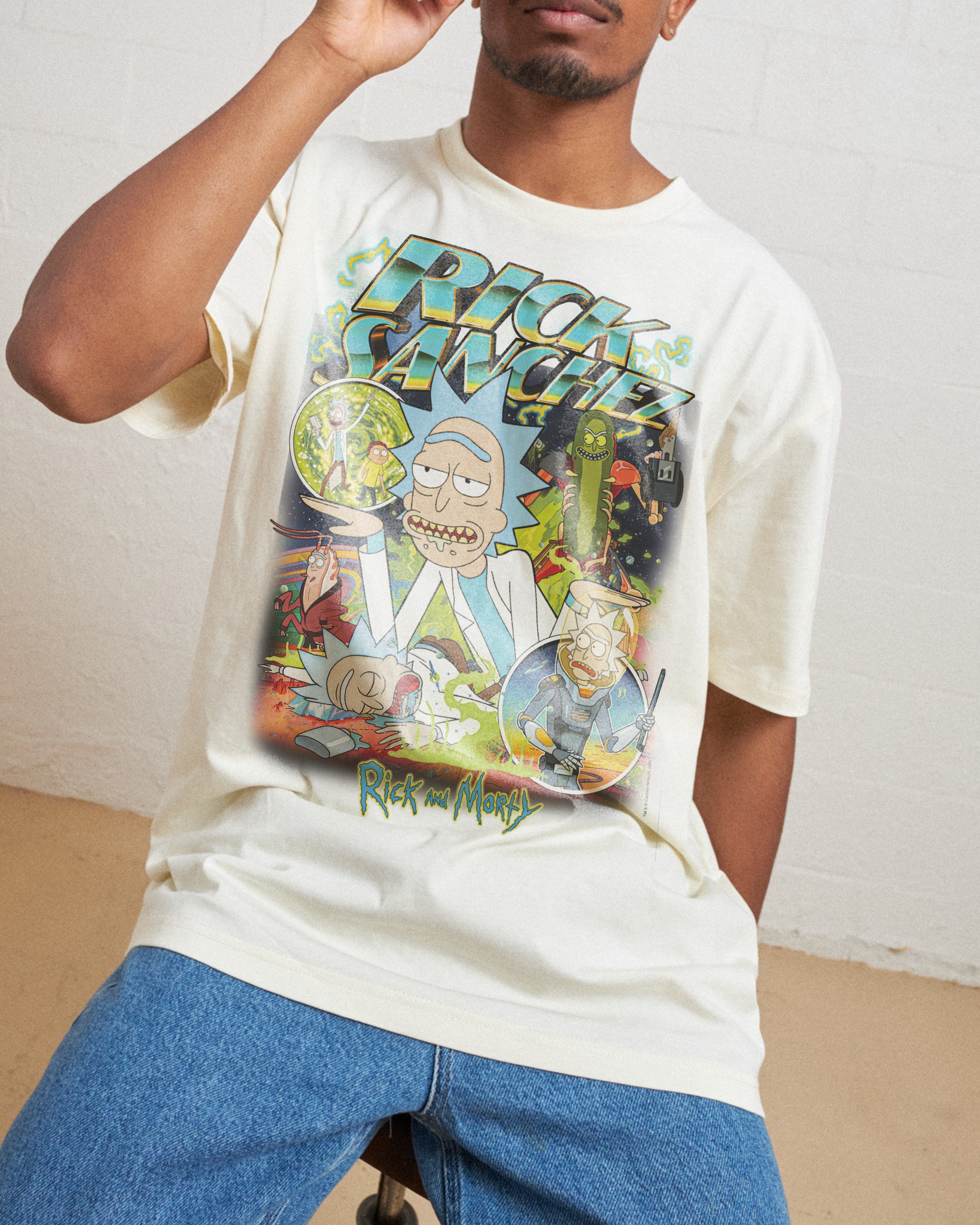 Rick Sanchez Bootleg T-Shirt Australia Online Natural