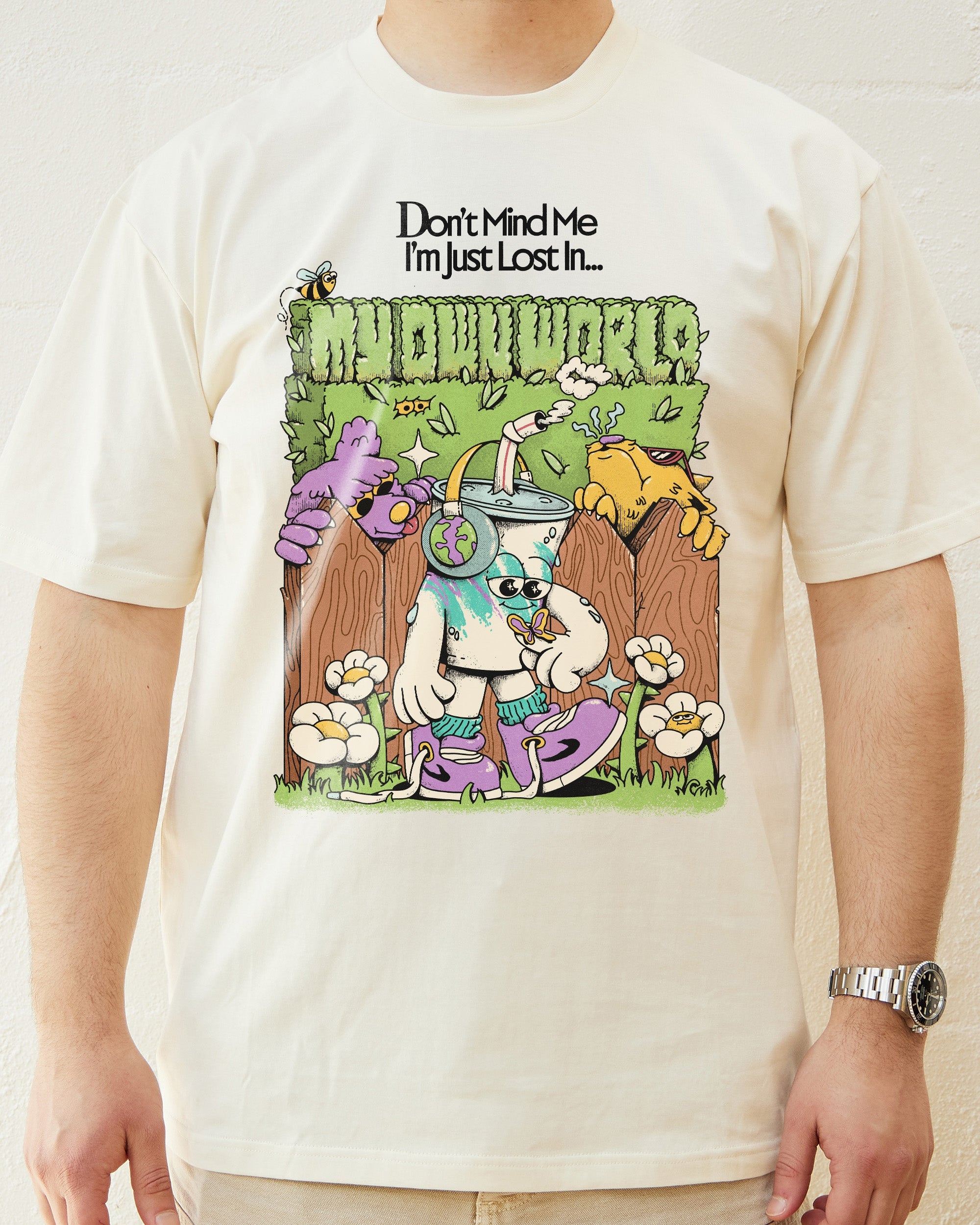 In My Own World T-Shirt Australia Online Natural