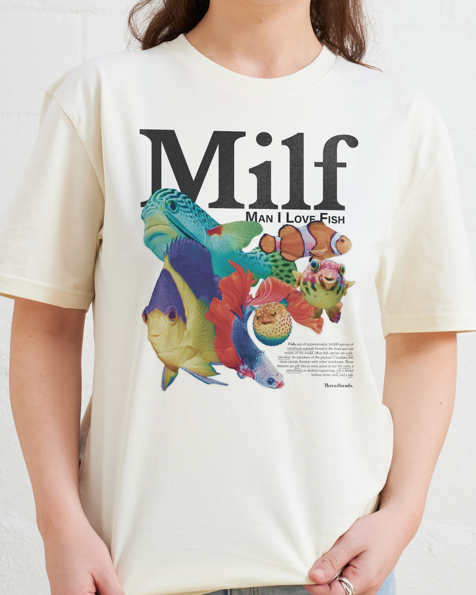 Man I Love Fish T-Shirt Australia Online Natural