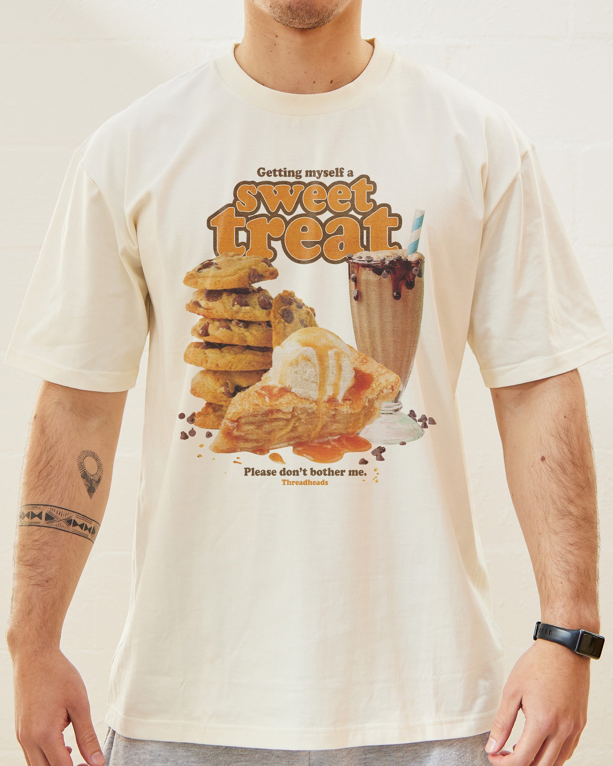 Getting Myself a Treat T-Shirt Australia Online Natural