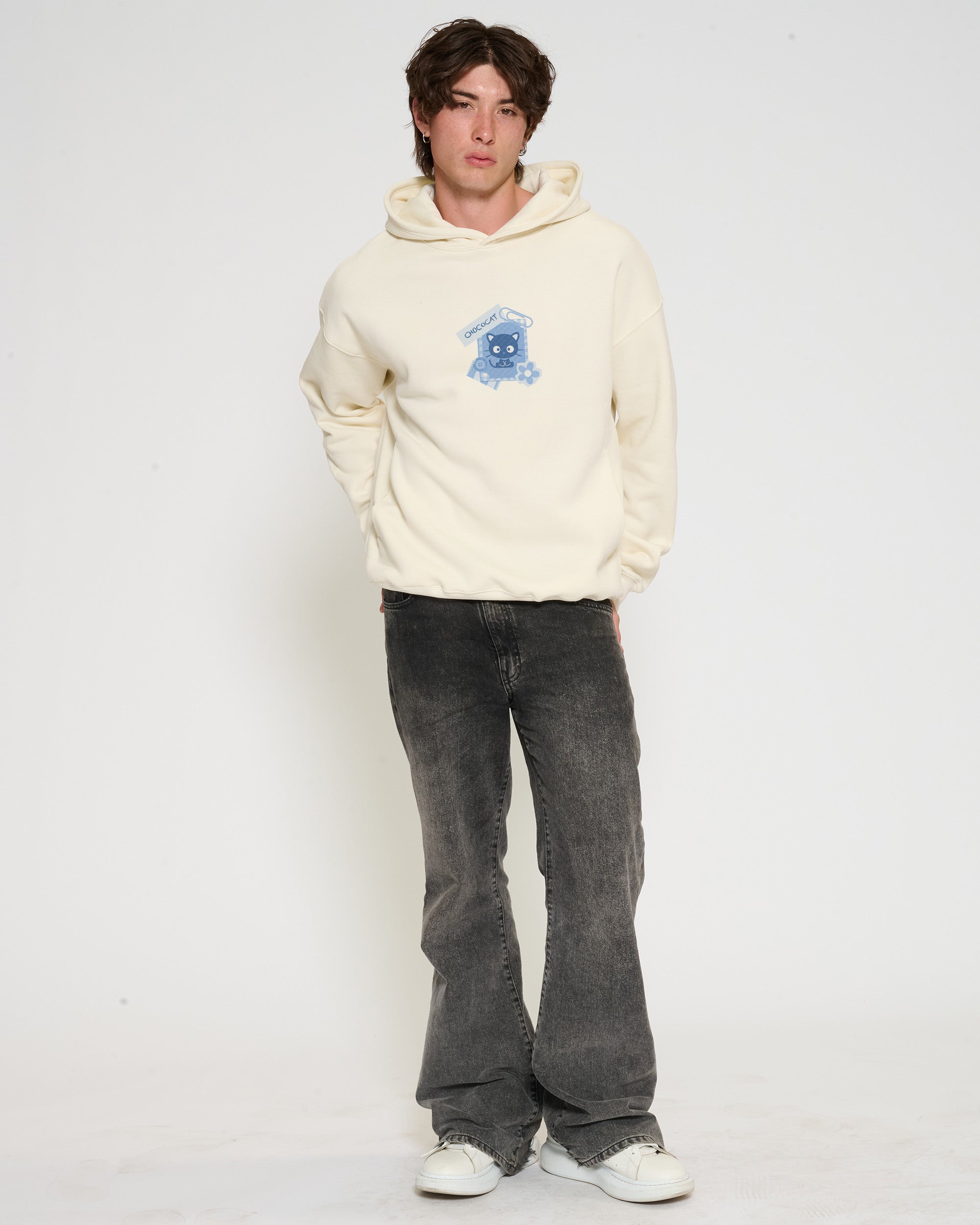 Chococat Scrapbook Hoodie Official Hello Kitty and Friends collab Threadheads