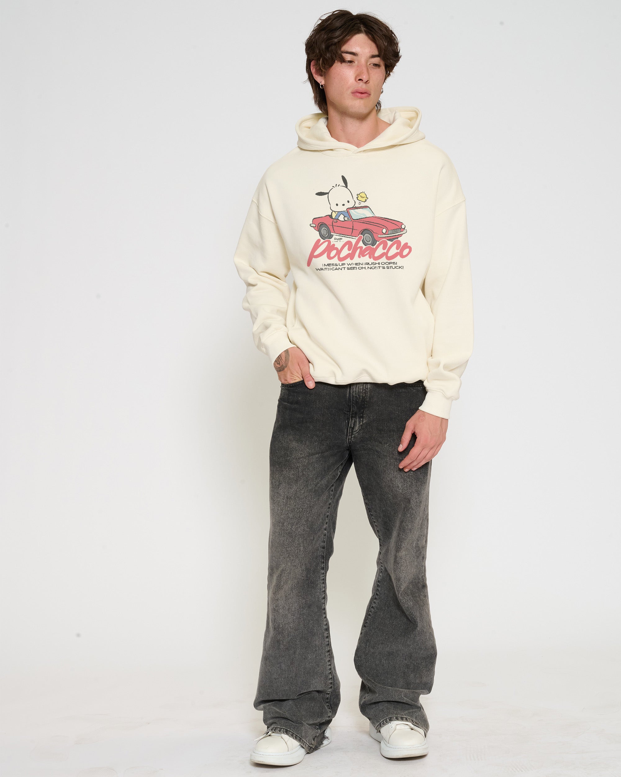 Pochacco Peak Hour Hoodie Official Hello Kitty and Friends collab Threadheads