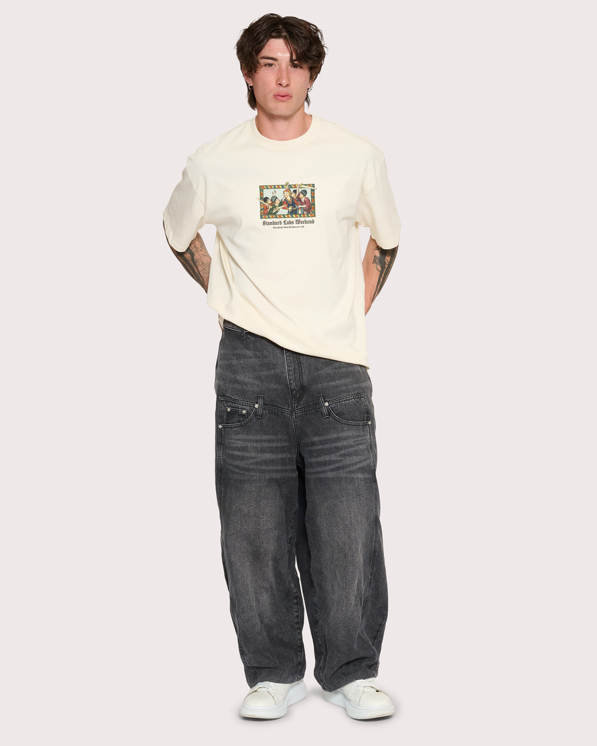 Standard Lads Weekend Natural Oversized Tee