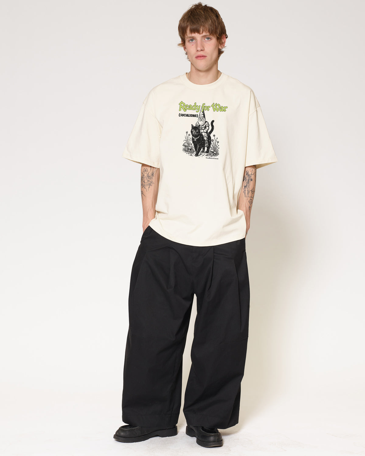 Ready for war Natural Oversized Tee