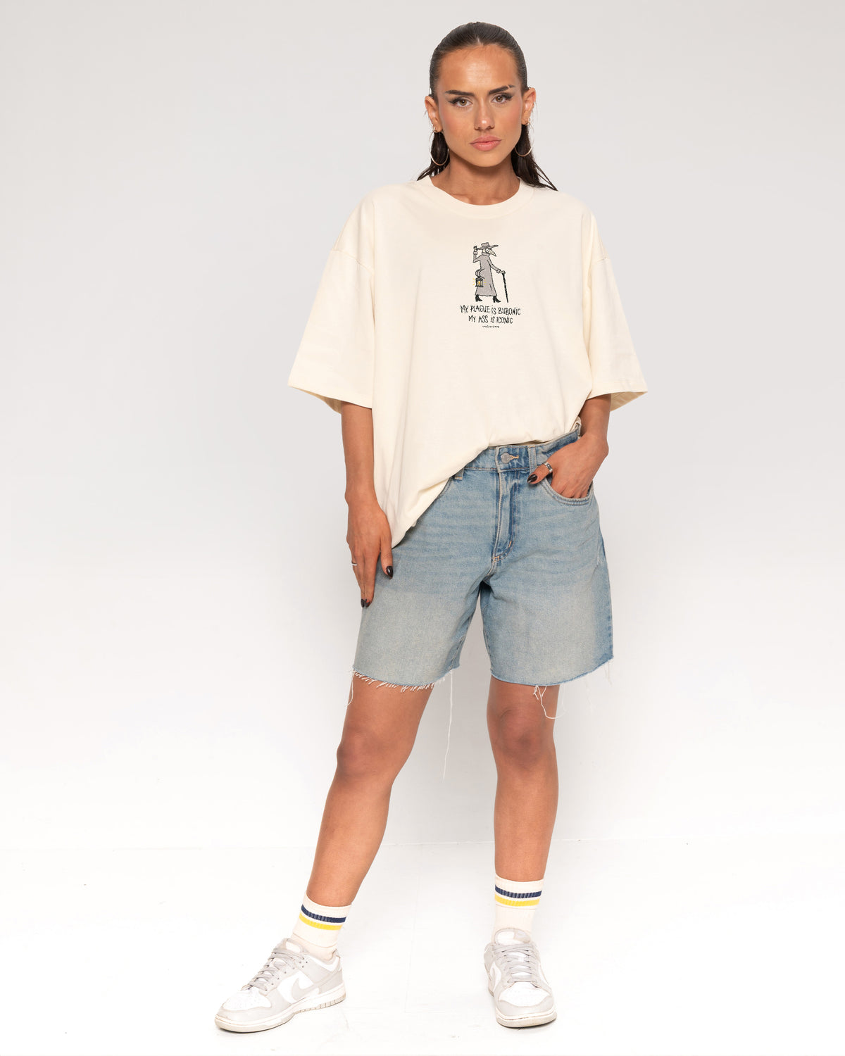 Lore Is Iconic Natural Oversized Tee