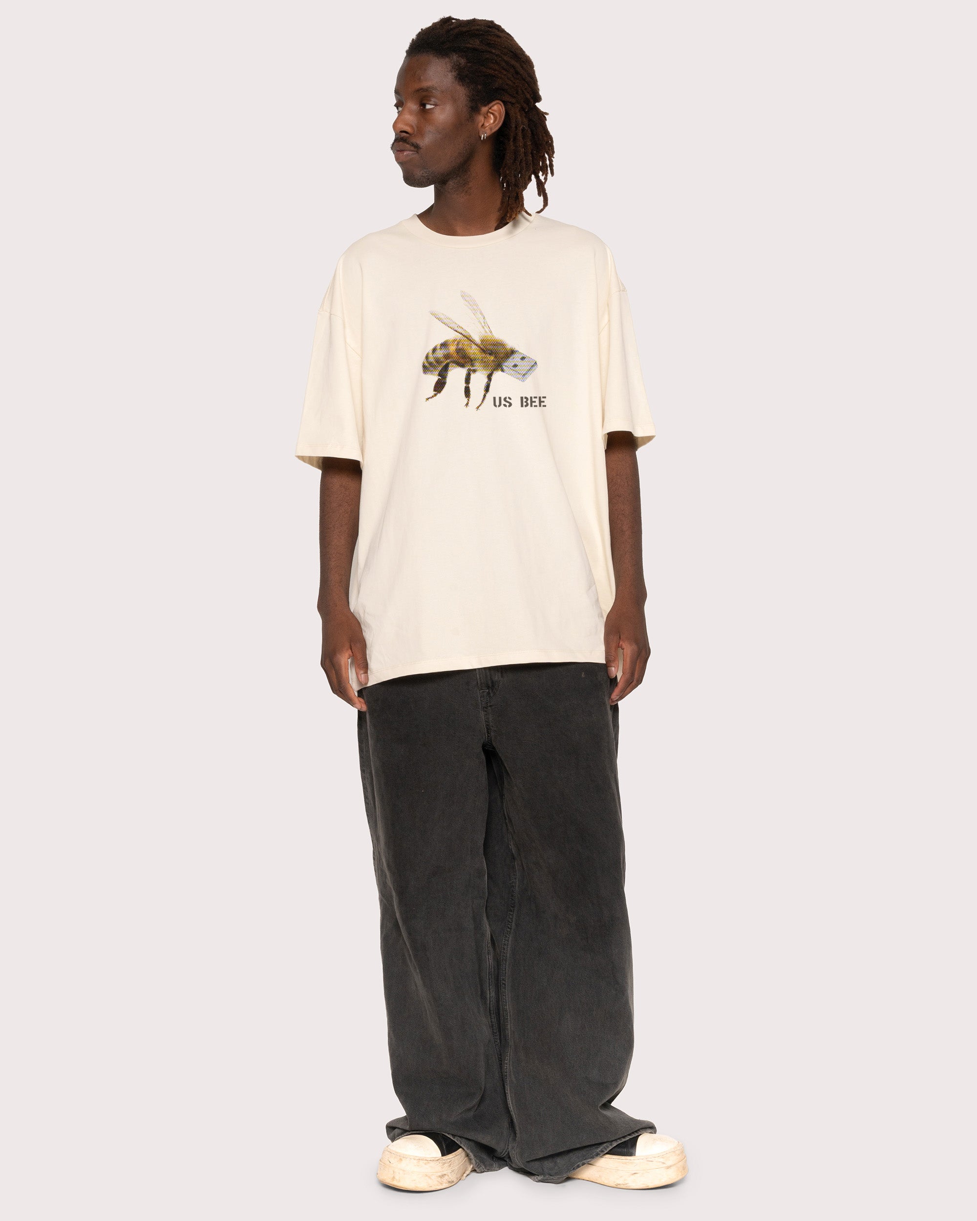 US BEE Natural Oversized Tee