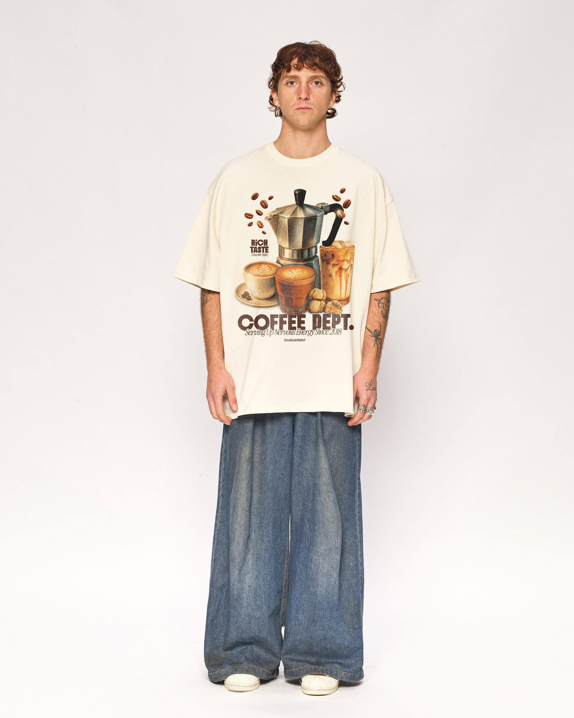 Coffee Dept Oversized Tee