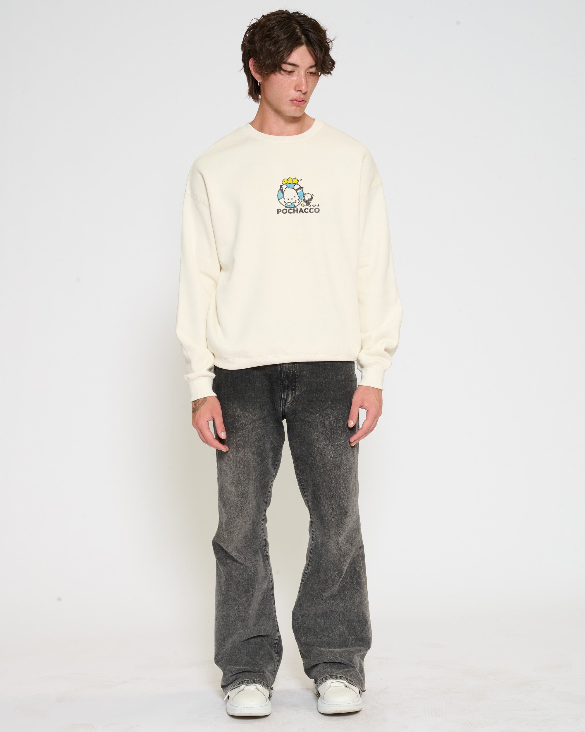 Pochacco Summer Stroll Sweatshirt Official Hello Kitty and Friends collab Threadheads