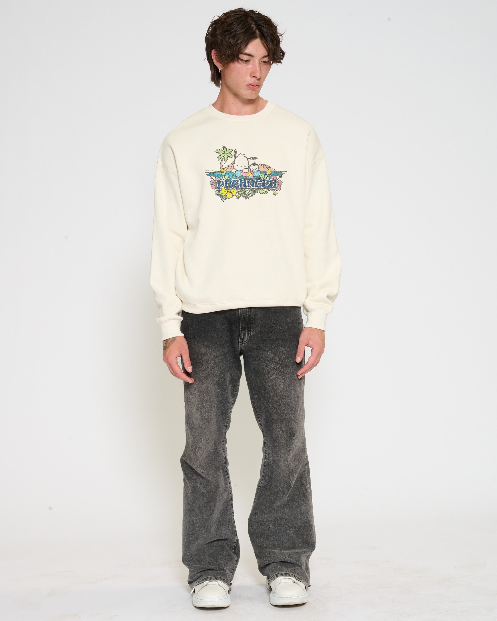 Pochacco Summer Friends Sweatshirt Official Hello Kitty and Friends collab Threadheads