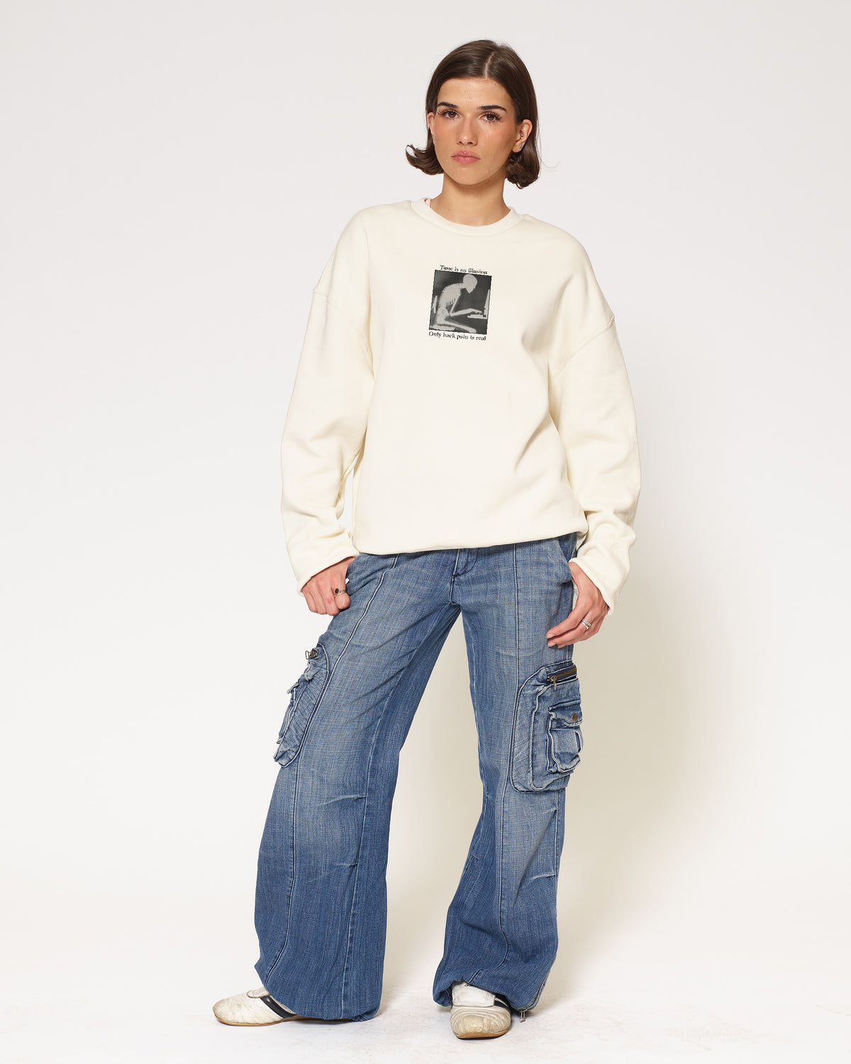 Time is an illusion Natural Sweatshirt