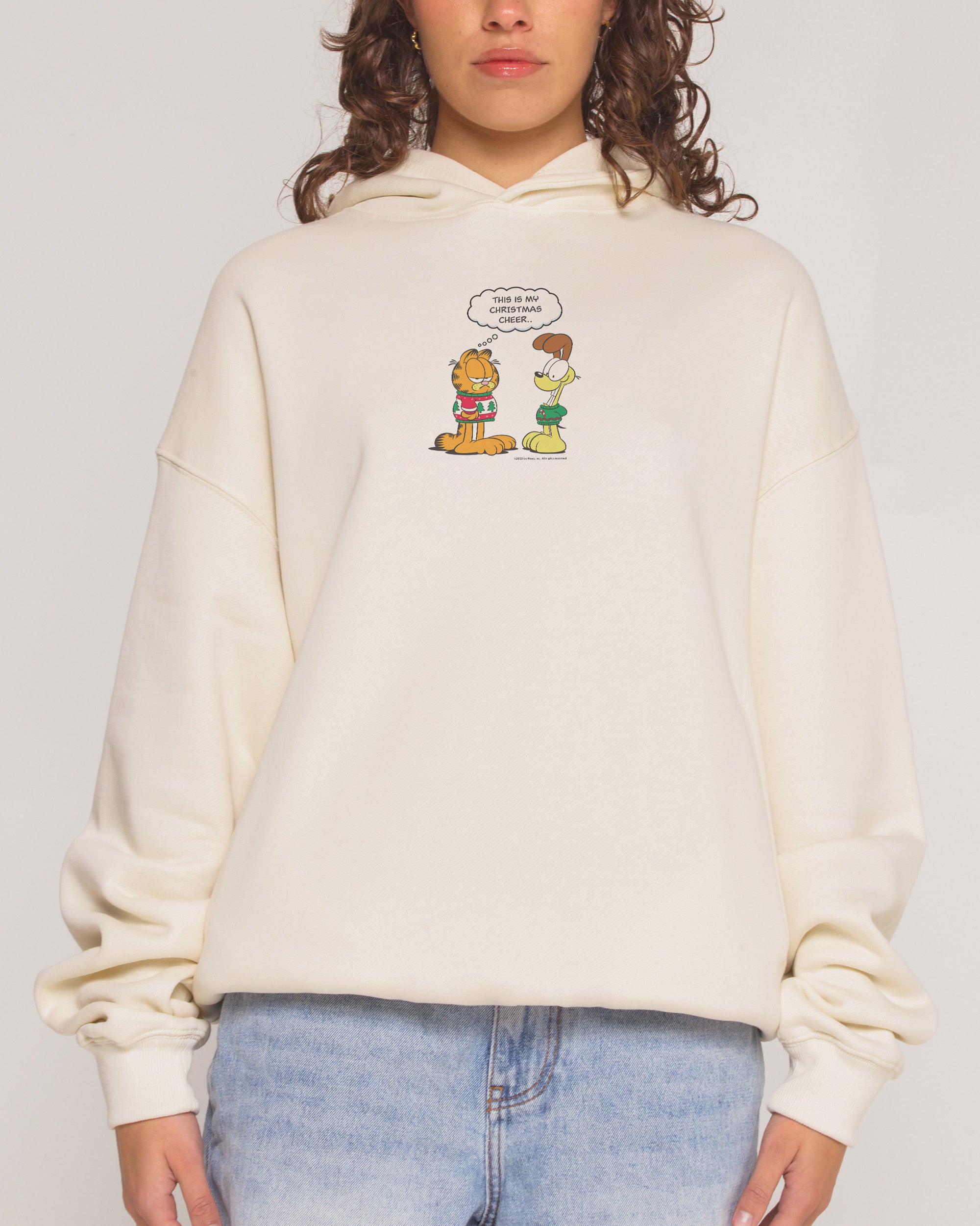 Xmas Cheer Natural Hoodie