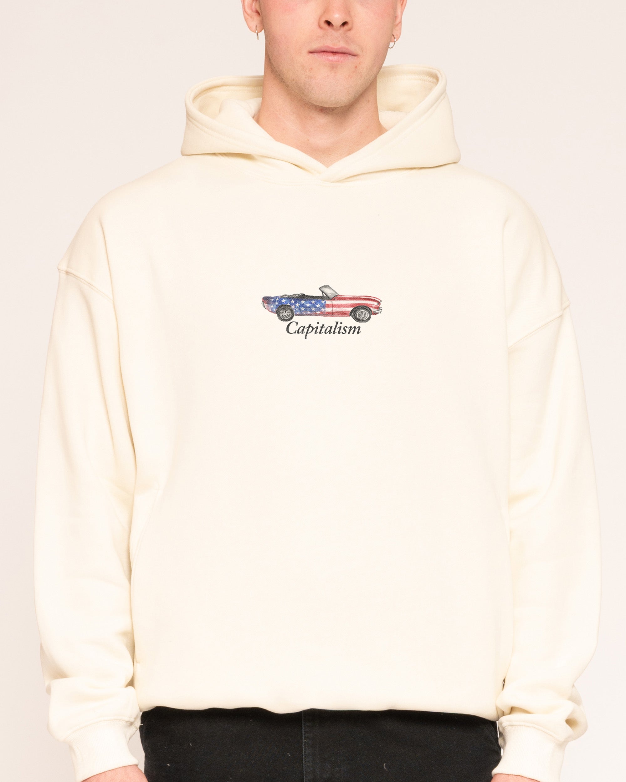 Capitalism Natural Hoodie
