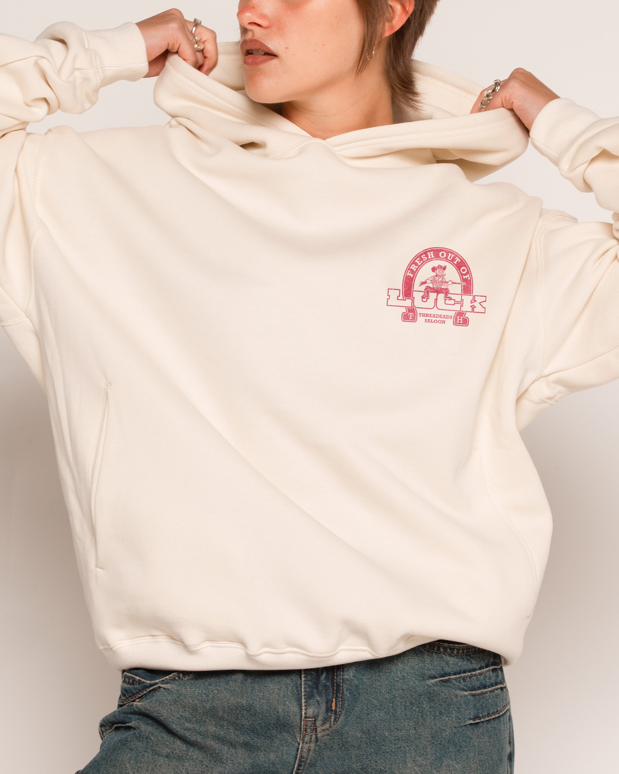 Fresh Out of Luck Natural Hoodie