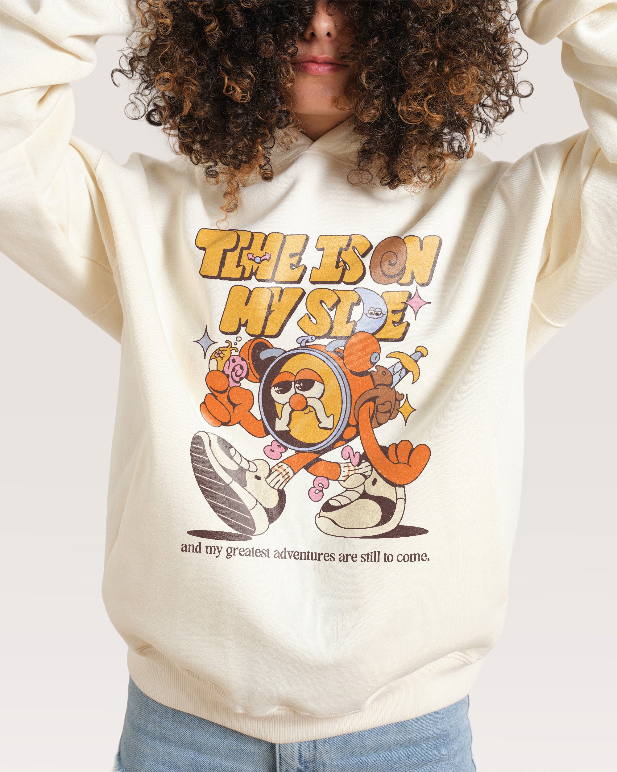 Time is on My Side Natural Hoodie