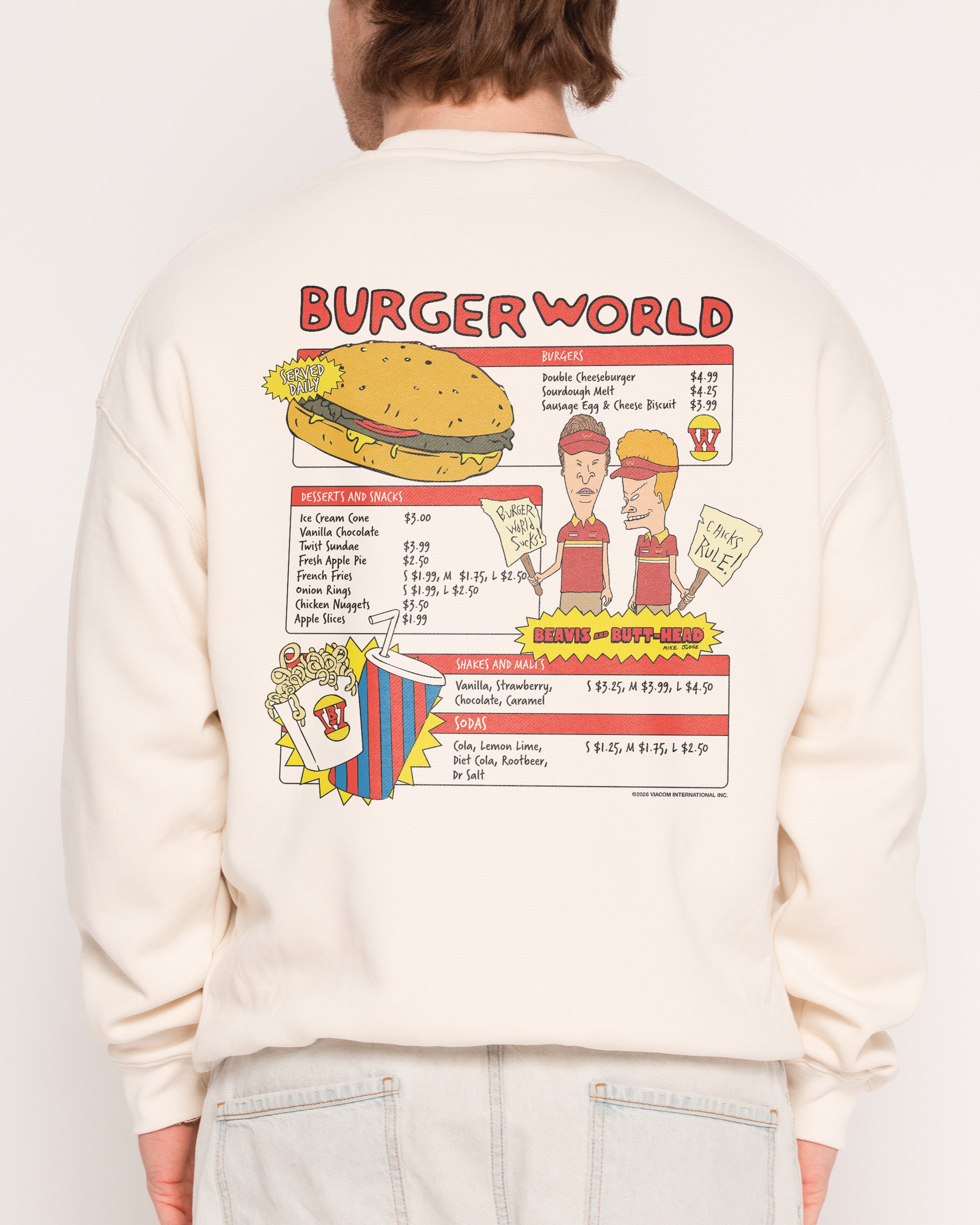 Burger World Natural Sweatshirt