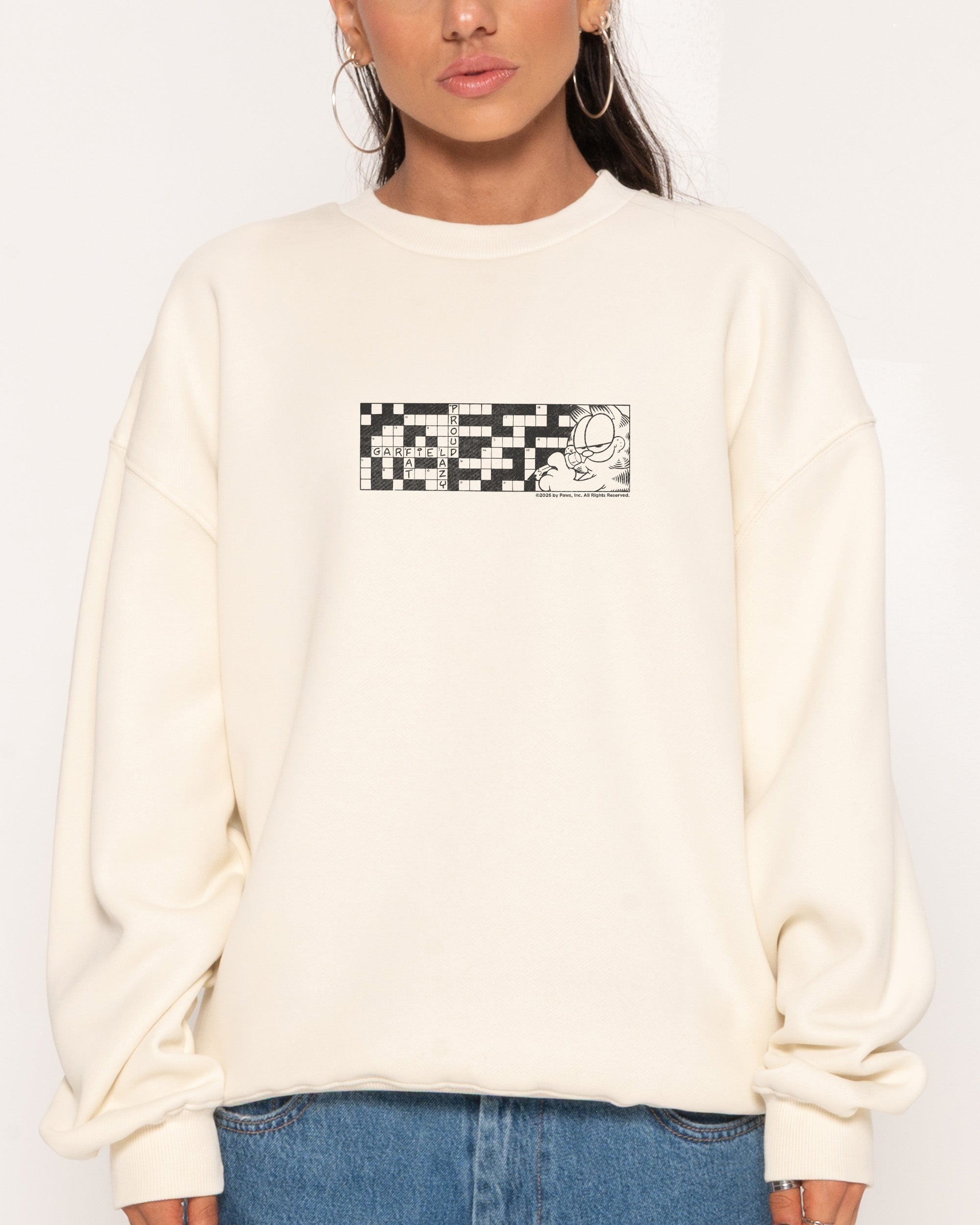 Cross Cat Natural Sweatshirt