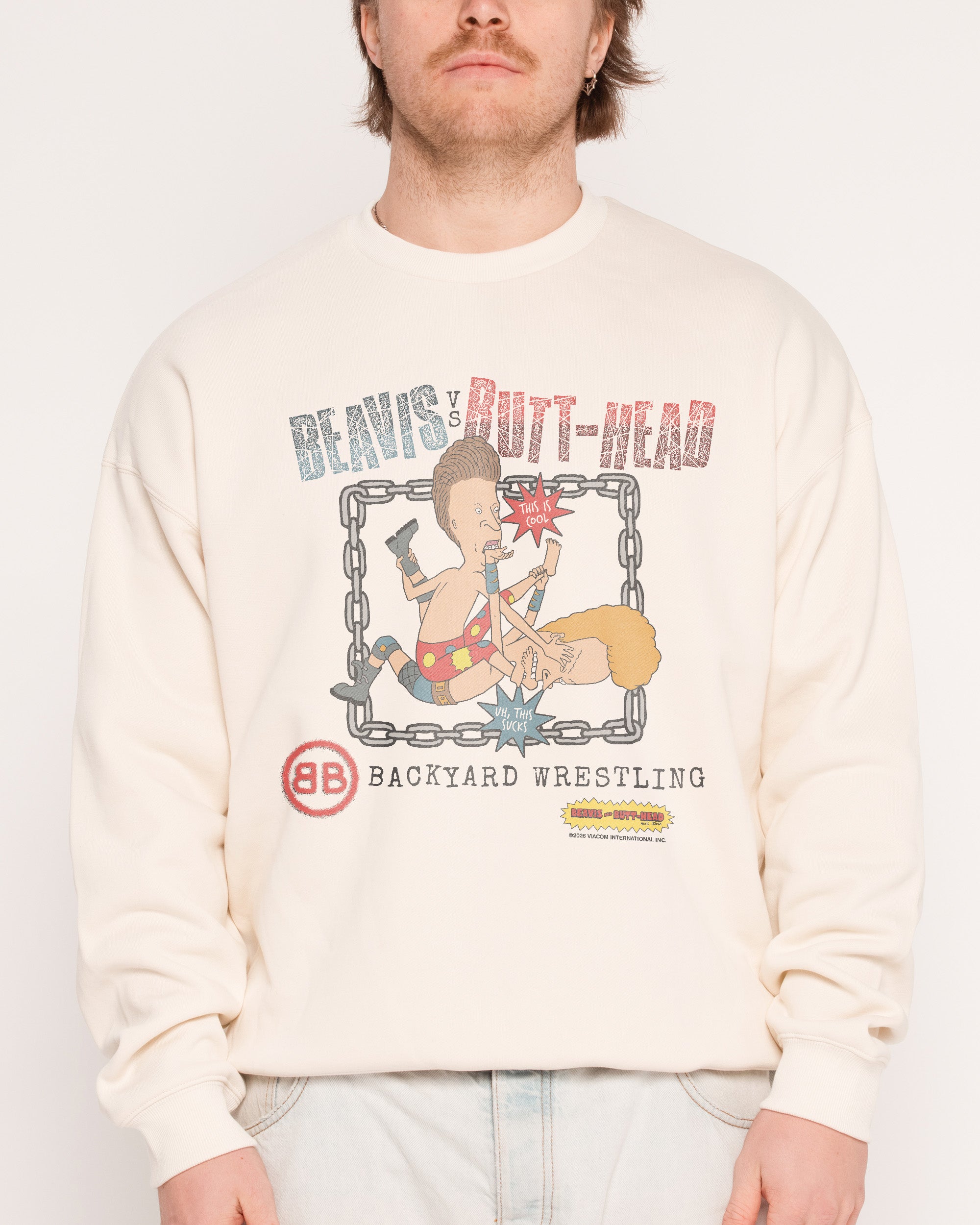 Backyard Wrestling Natural Sweatshirt