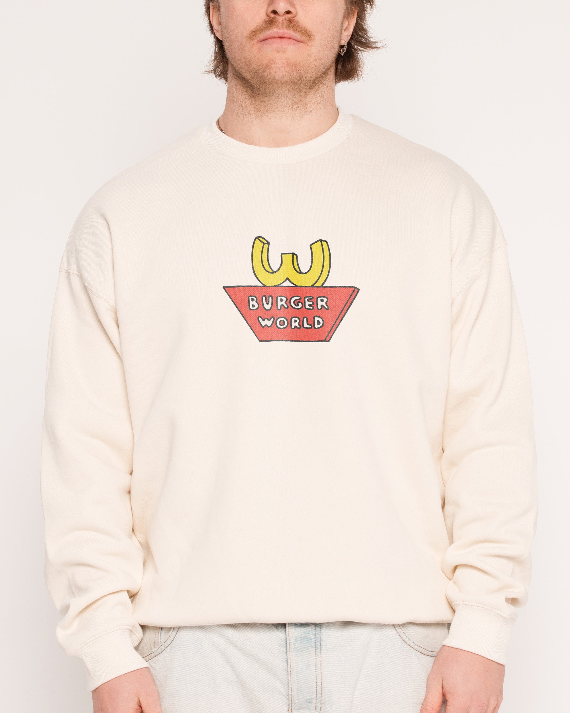 Burger World Natural Sweatshirt