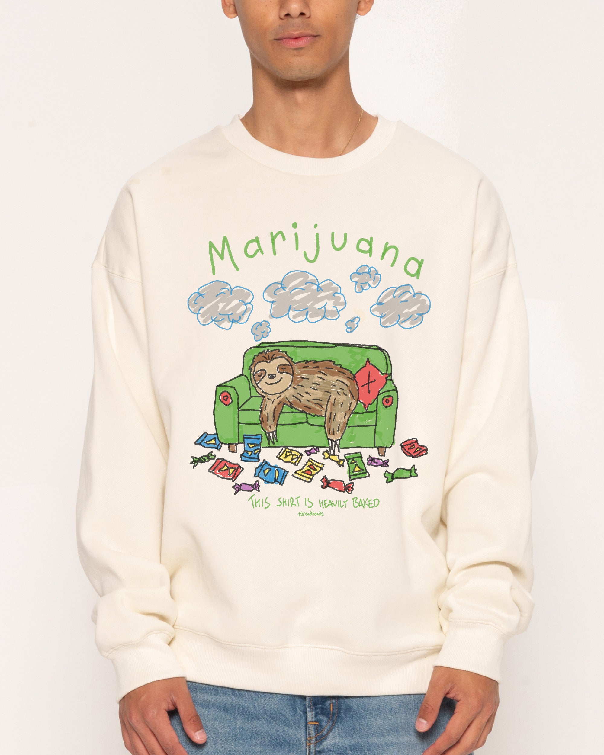 Marijuana Natural Sweatshirt