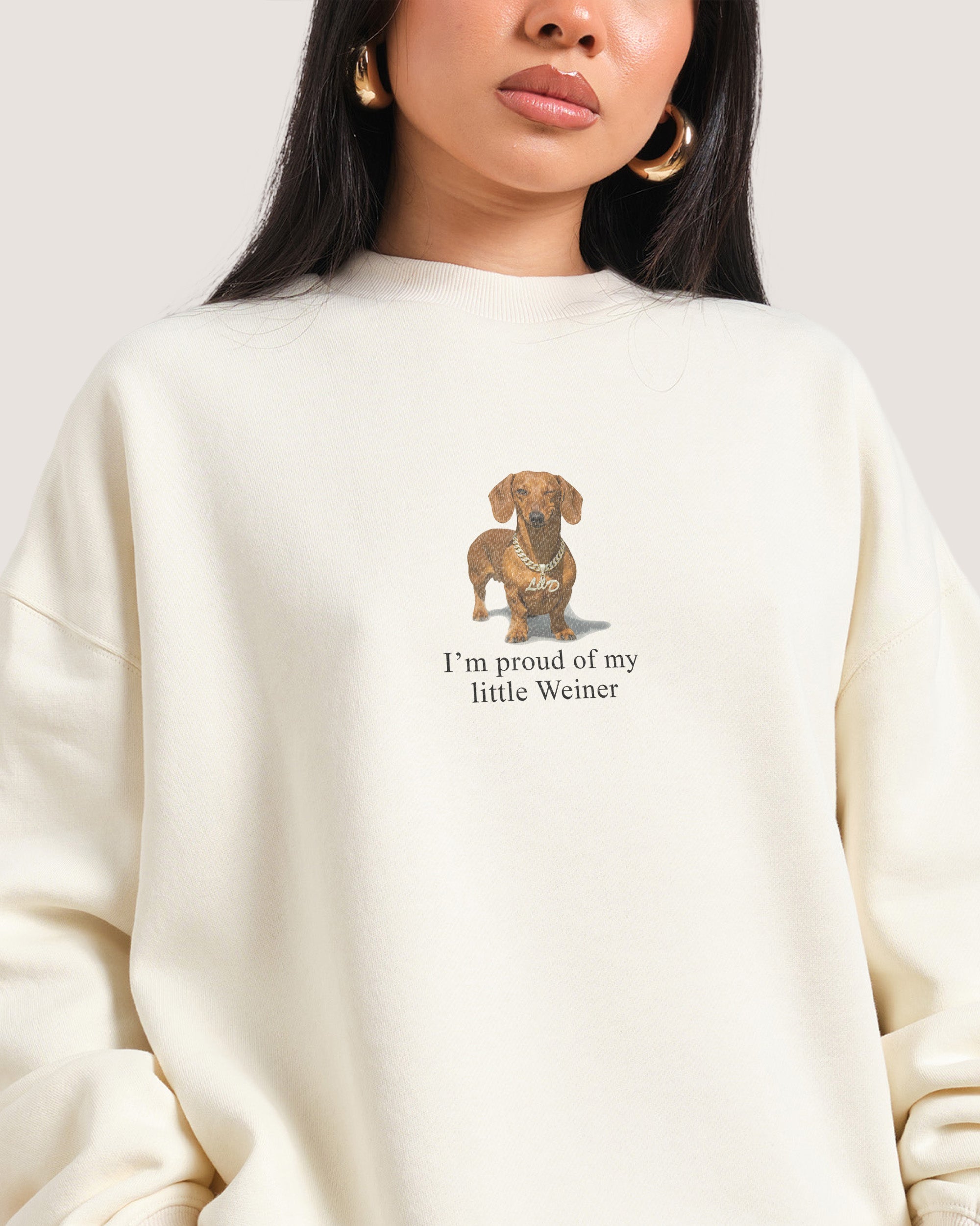 Little Weiner Natural Sweatshirt