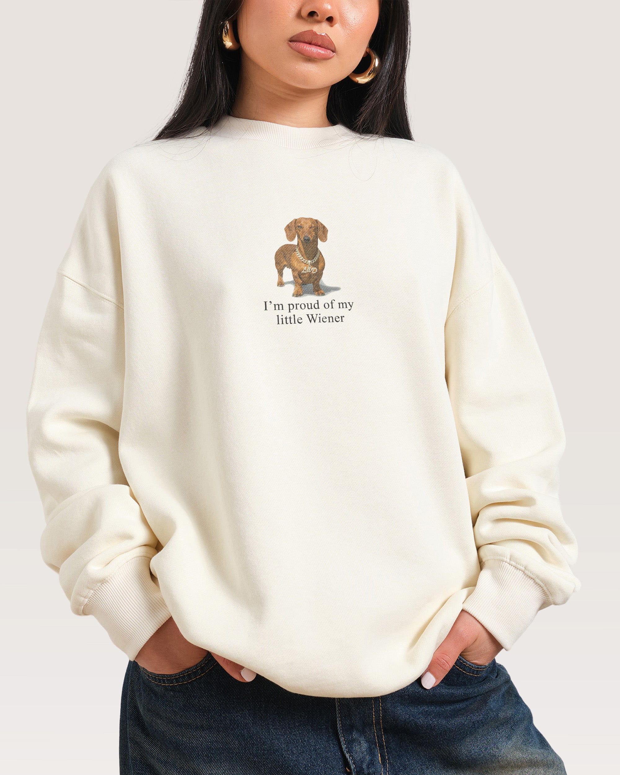 Little Weiner Natural Sweatshirt