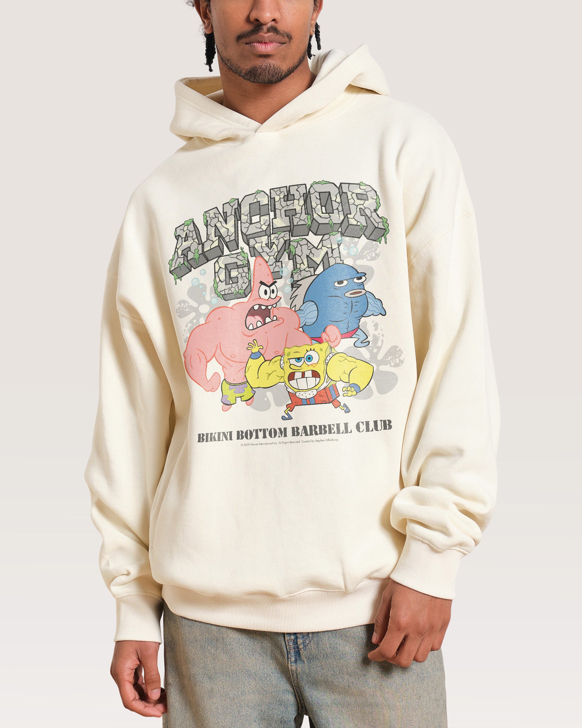 Spongebob Gym Natural Hoodie