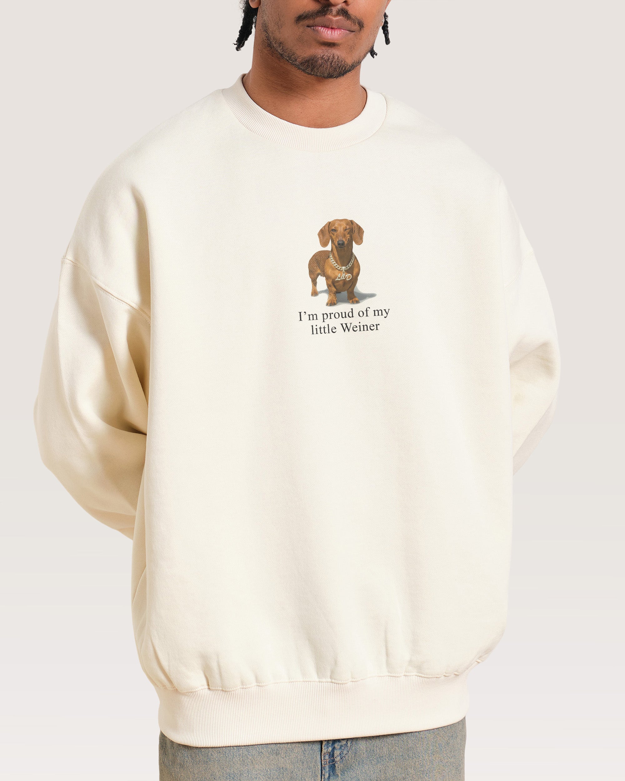 Little Weiner Natural Sweatshirt
