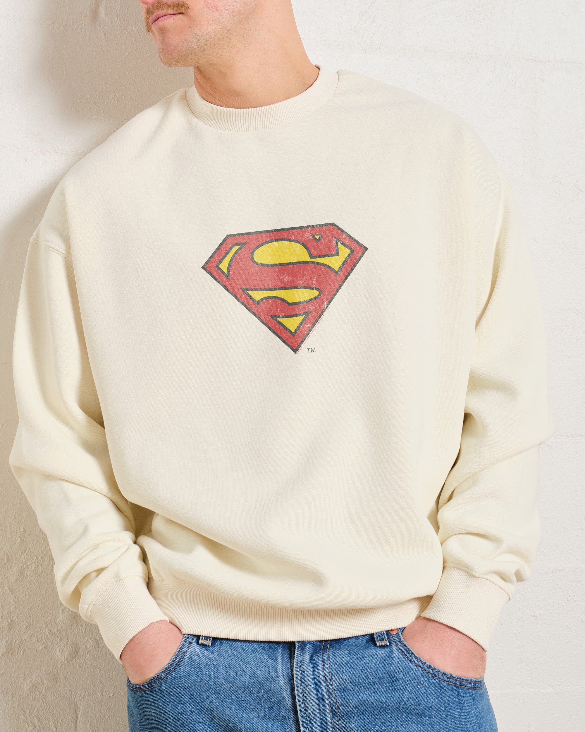 Superman Classic Logo Sweatshirt Australia Online Threadheads