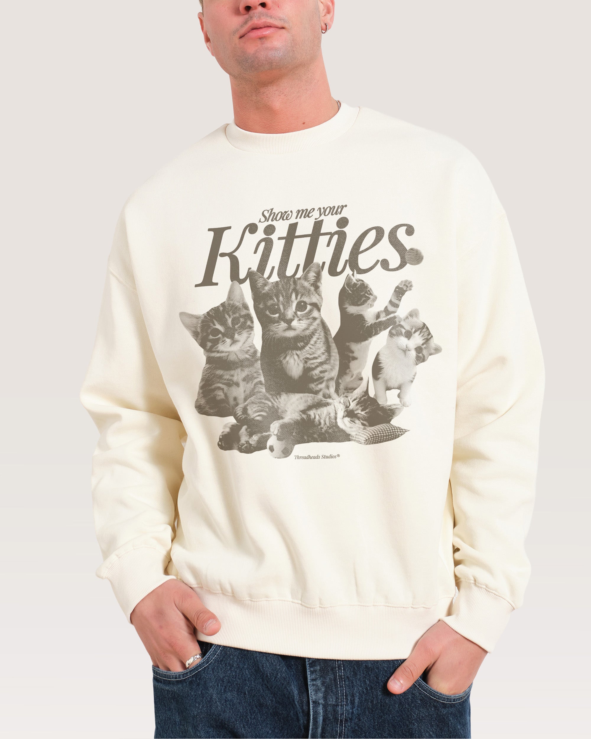 Show Me Your Kitties Natural Sweatshirt