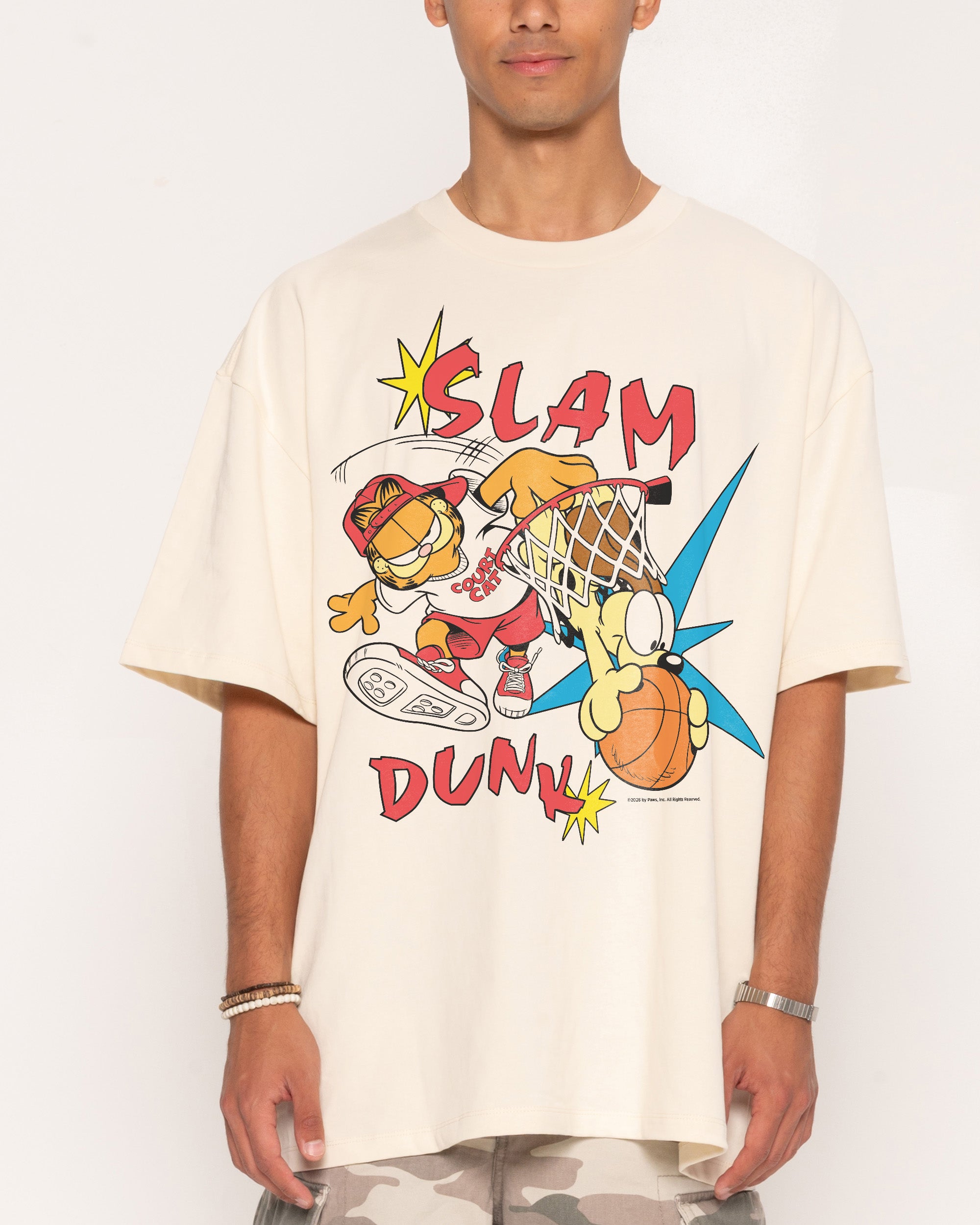 Slam Dunk Natural Oversized Tee