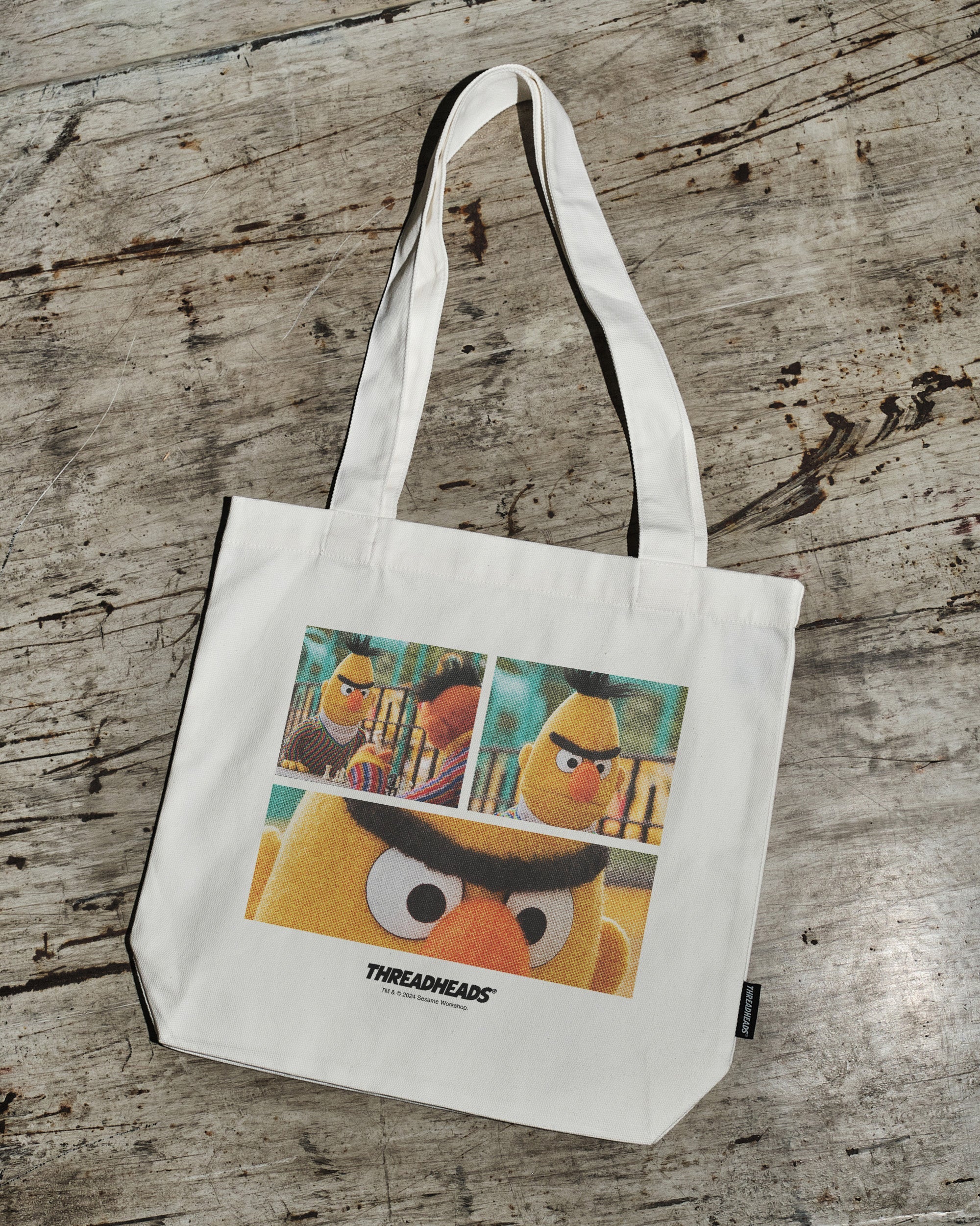 Angry Bert Tote Bag Australia Online Natural