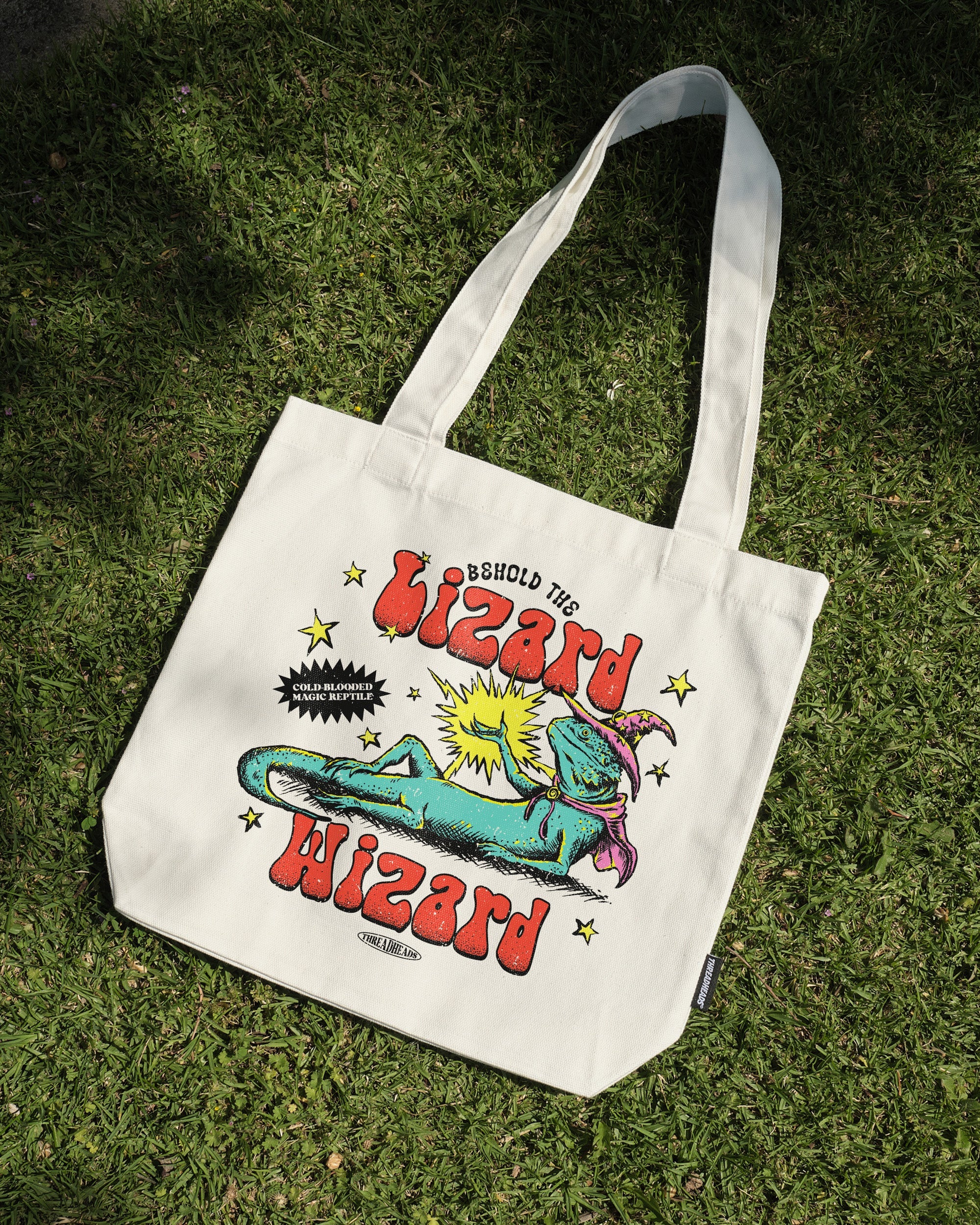 Lizard Wizard Tote Bag Australia Online White