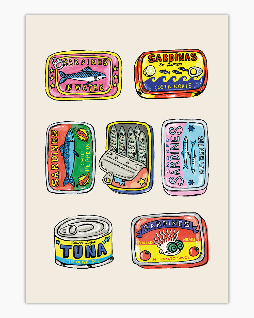 Canned Goods Art Print