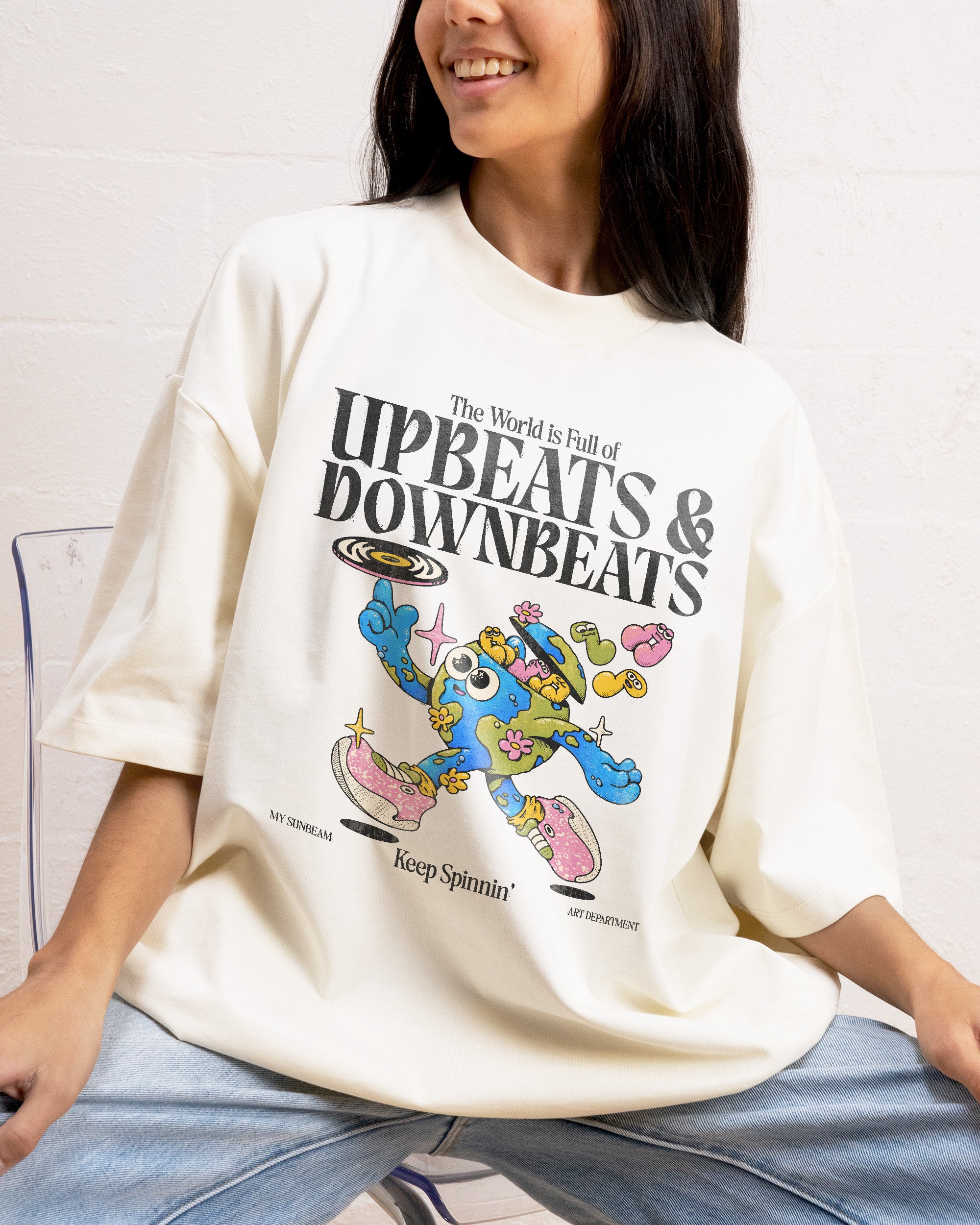 Upbeats & Downbeats Oversized Tee Australia Online Threadheads