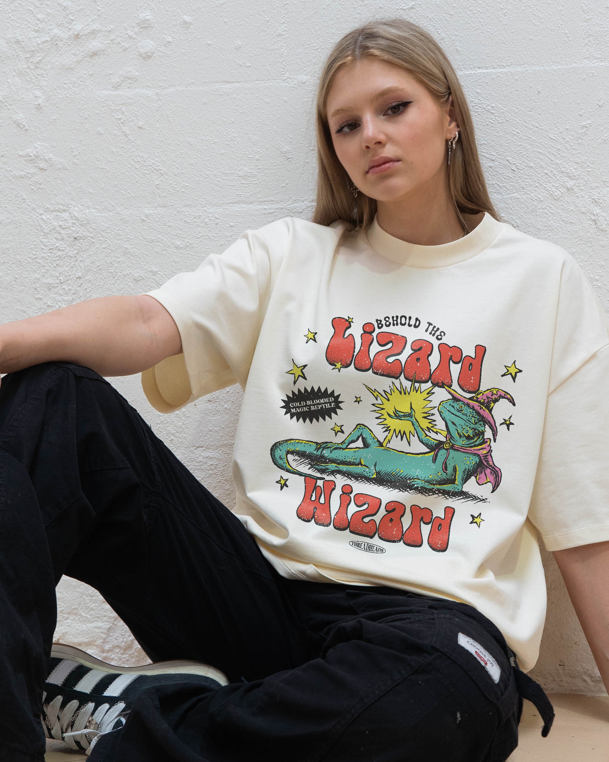 Lizard Wizard Oversized Tee Australia Online Threadheads