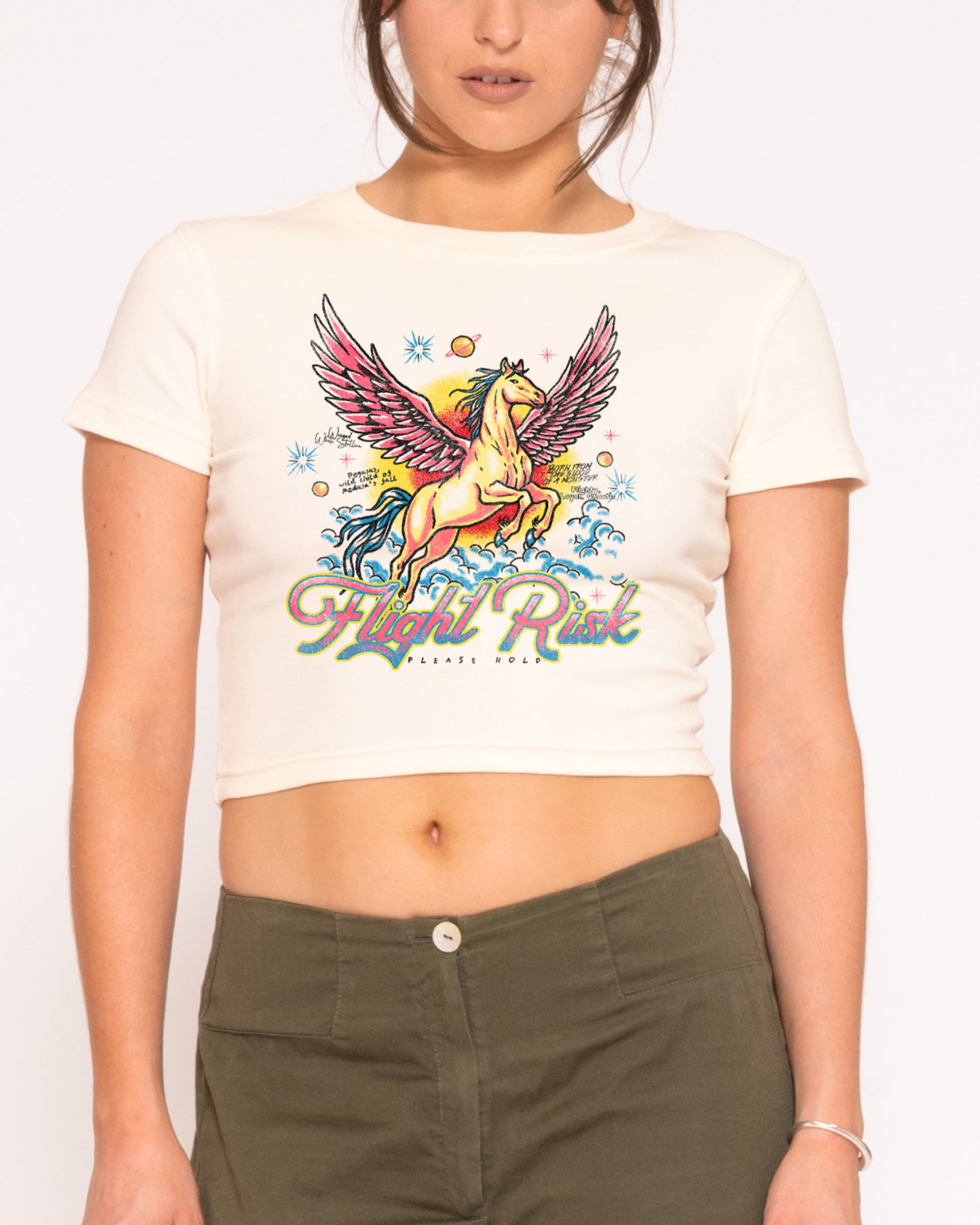 Flight Risk Natural Baby Tee