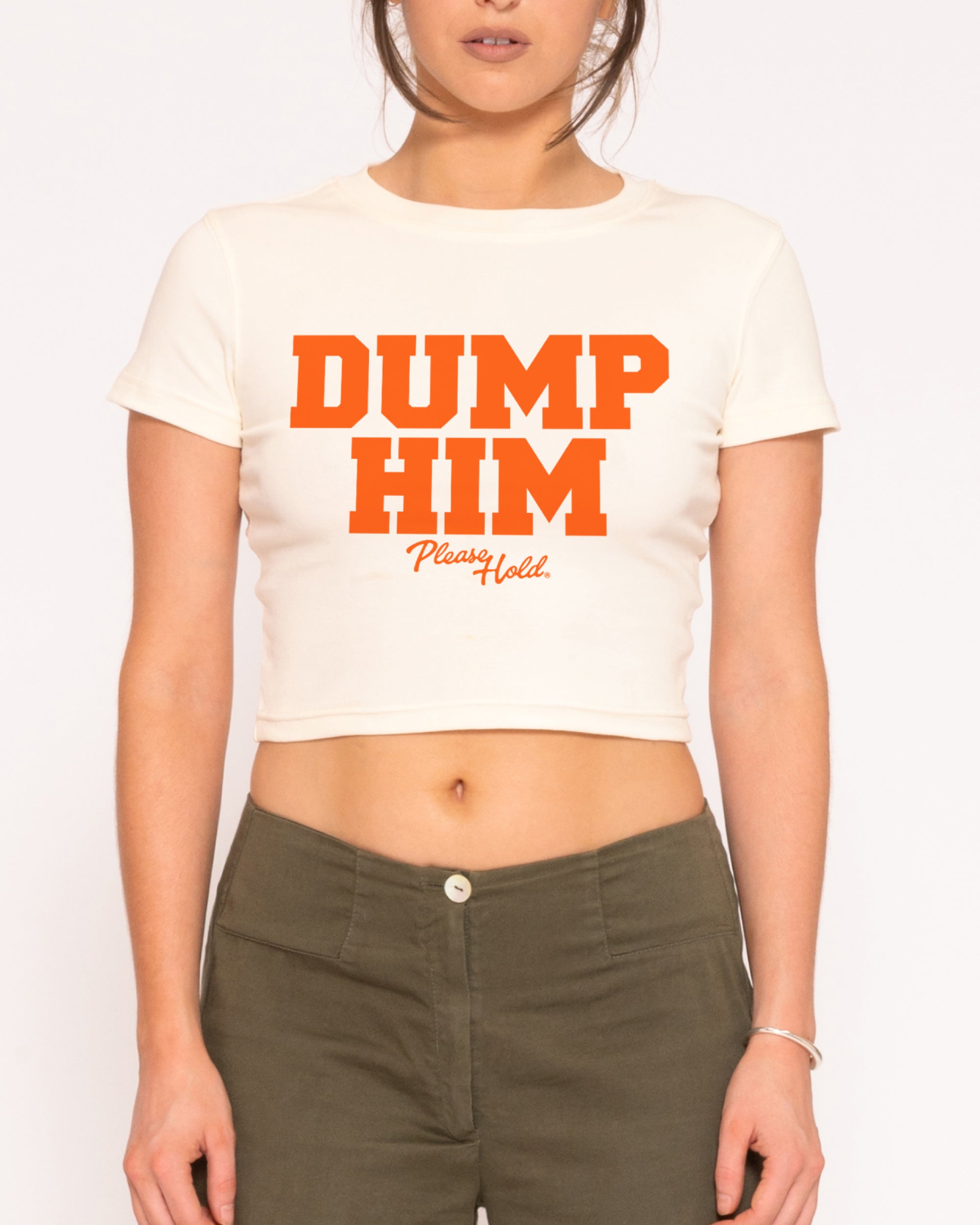 Dump Him Natural Baby Tee