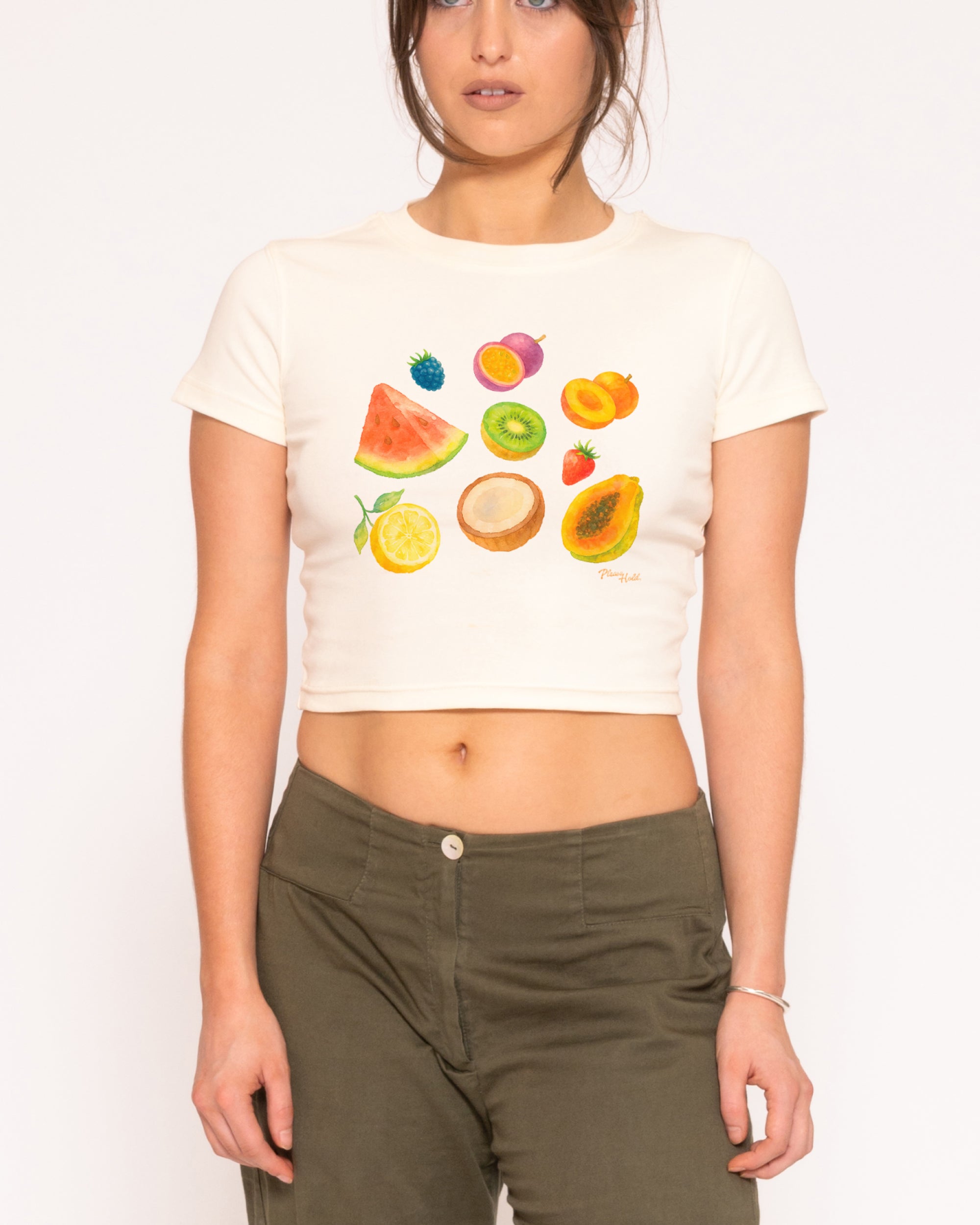 Fruit Platter Natural Baby Tee